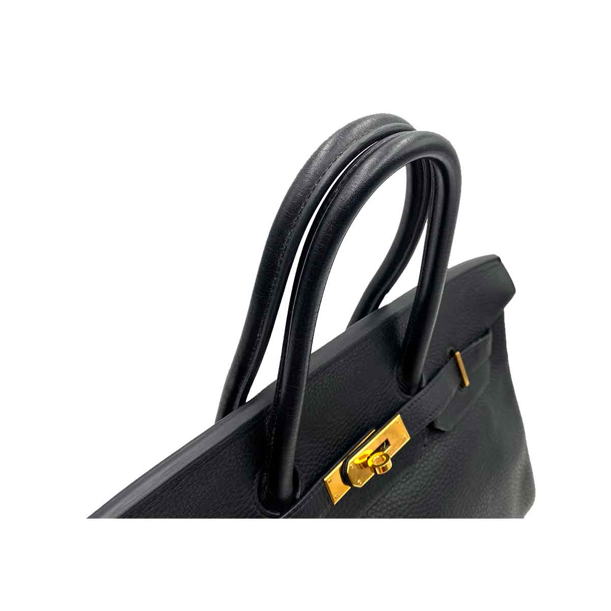 Hermès Hermès Birkin 35 Black Clemence GHW #H 90231283