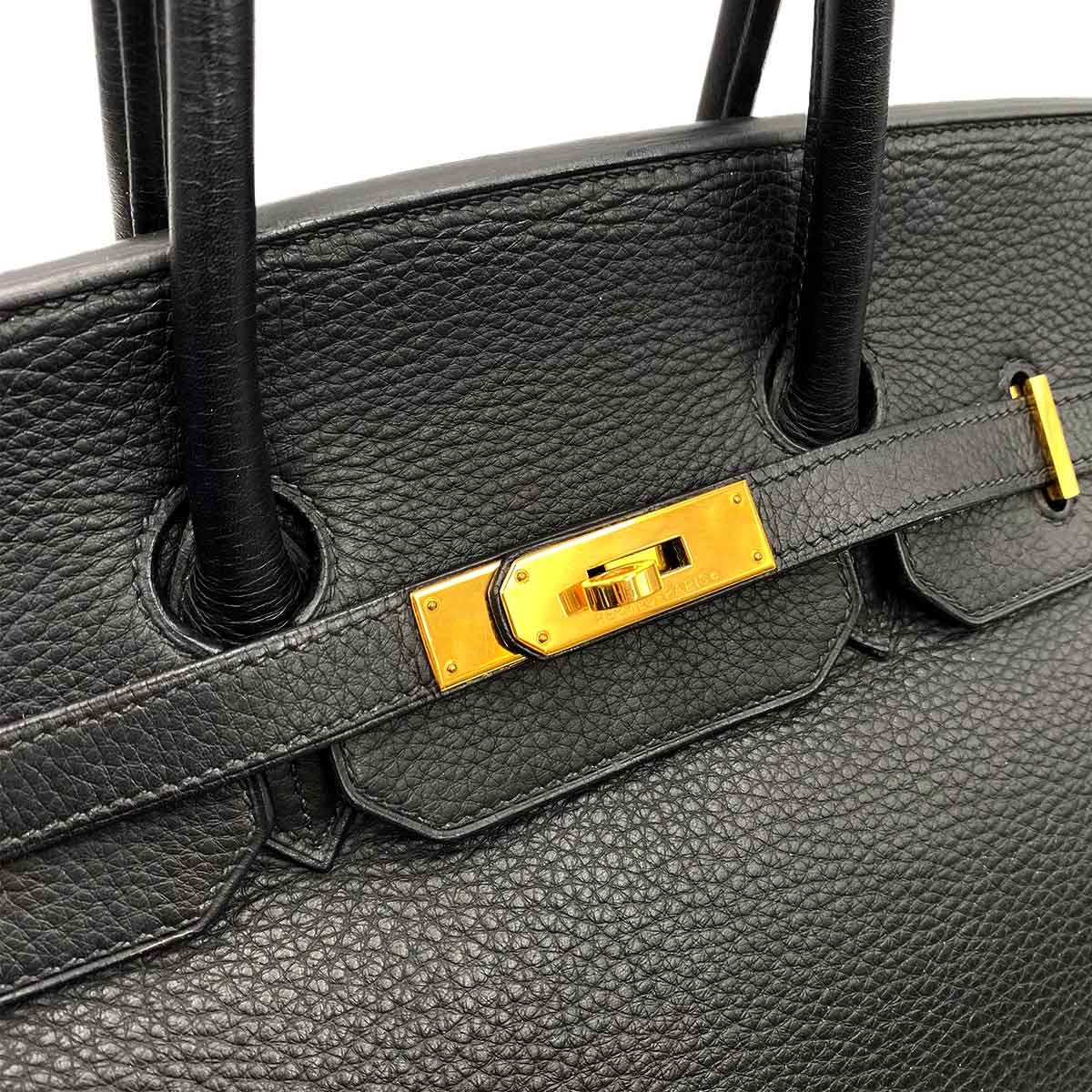 Hermès Hermès Birkin 35 Black Clemence GHW #H 90231283