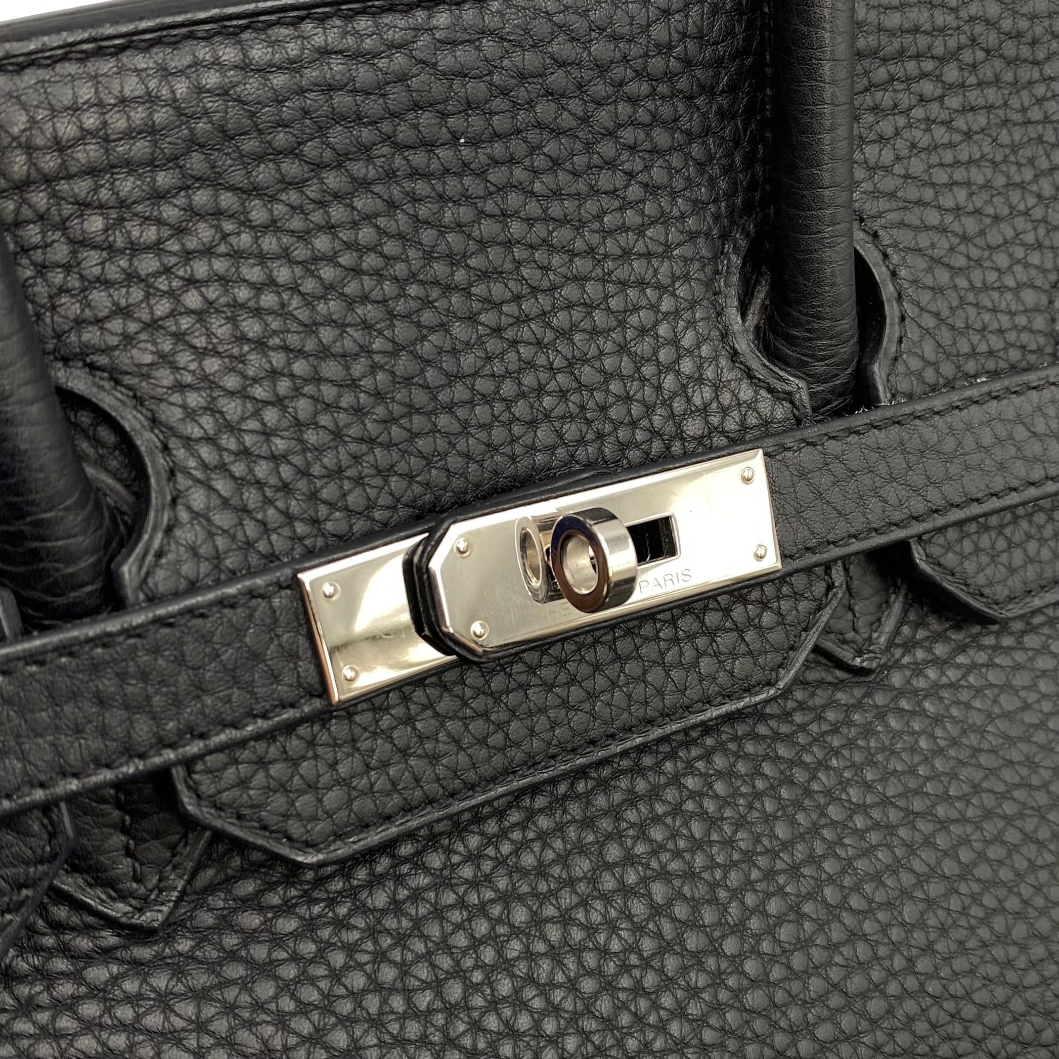 Hermès HERMES BIRKIN 35 BLACK Clemence HAND BAG □K PHW 90225657