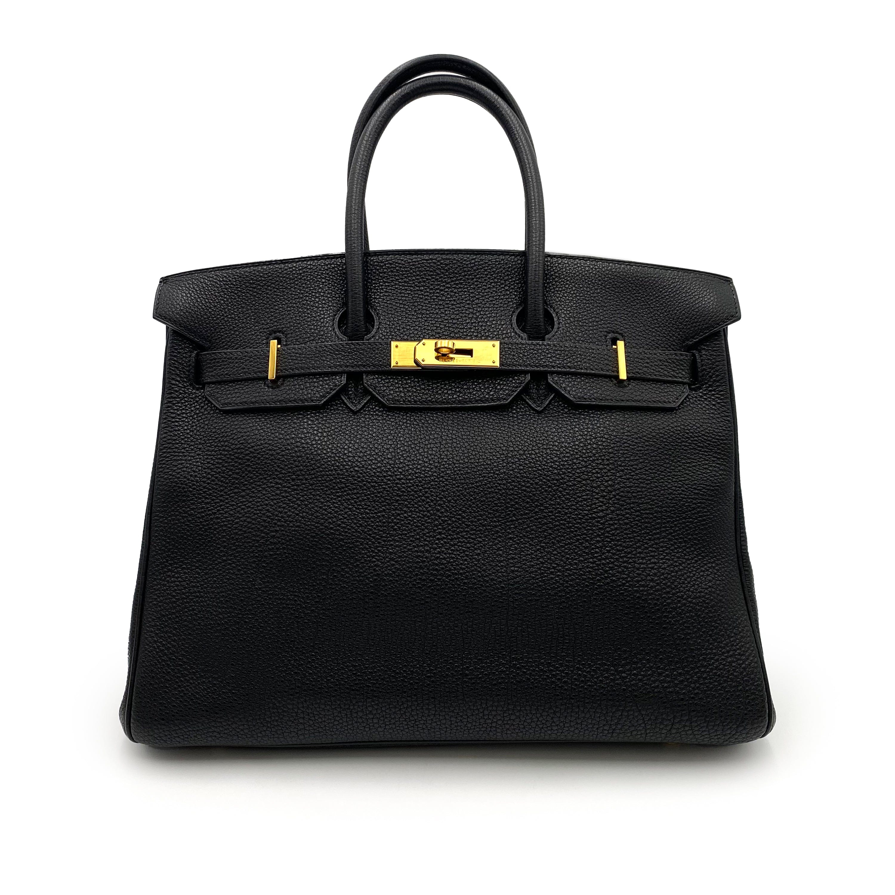 Hermès HERMES BIRKIN 35 BLACK TOGO HAND BAG □F GHW 90231267