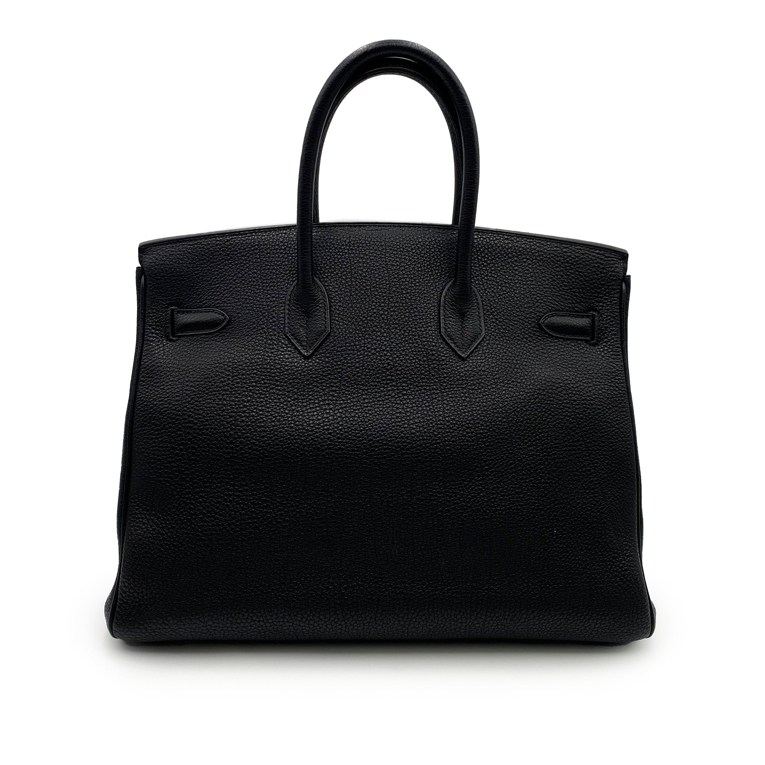 Hermès HERMES BIRKIN 35 BLACK TOGO HAND BAG □F GHW 90231267