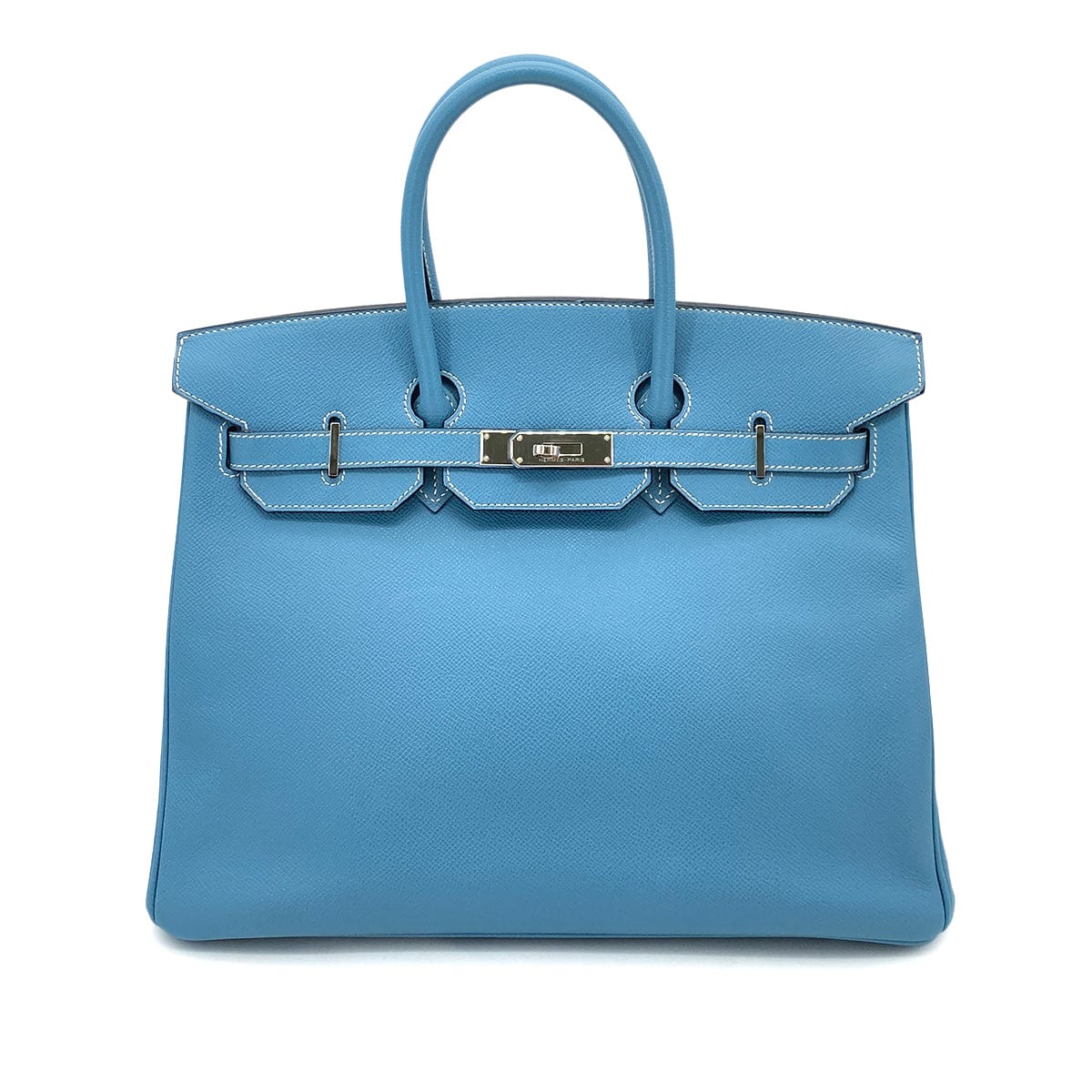 Hermès HERMES BIRKIN 35 BLUE JEAN EPSOM HAND BAG □K SHW 90253873