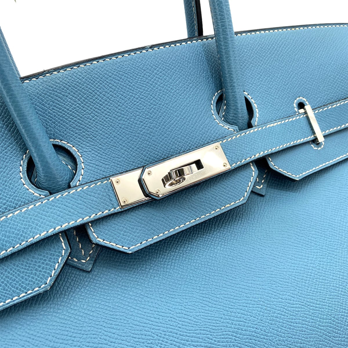 Hermès HERMES BIRKIN 35 BLUE JEAN EPSOM HAND BAG □K SHW 90253873