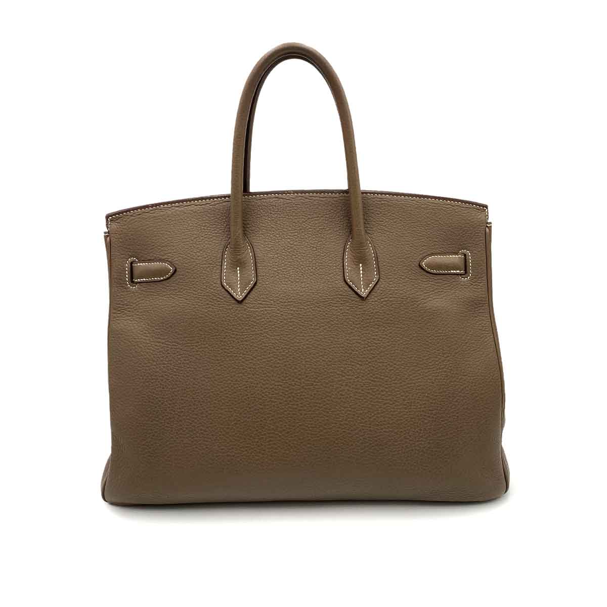 Hermès Hermès Birkin 35 Etoupe Clemence GHW #L 90232071