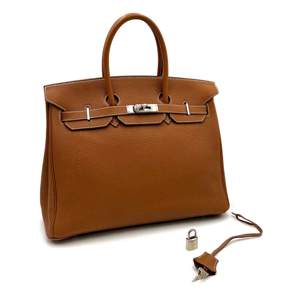 Hermès Hermès Birkin 35 Gold Togo PHW #G 90234219