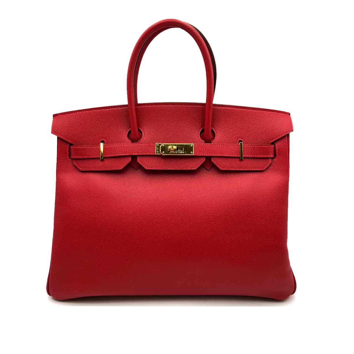 Hermès Hermès Birkin 35 Rouge Epsom GHW #H 90234521