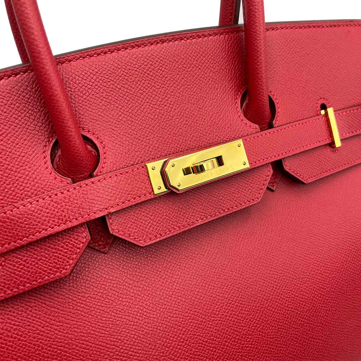 Hermès Hermès Birkin 35 Rouge Epsom GHW #H 90234521