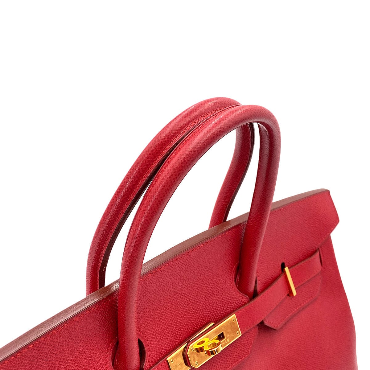 HERMES HERMES BIRKIN 35 ROUGE VIF COUCHEVEL HAND BAG 〇Z 90246313