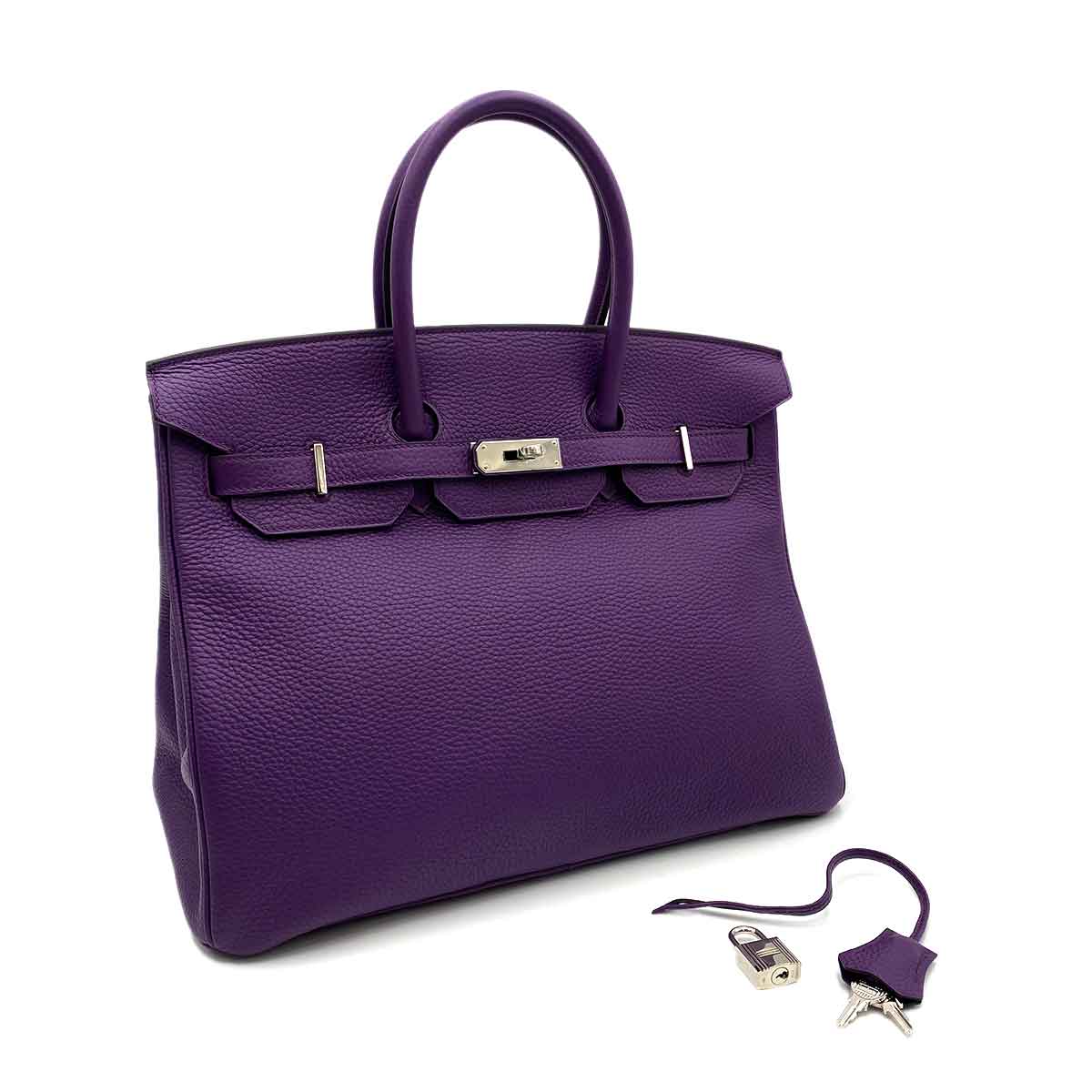 Hermès Hermès Birkin 35 Ultraviolet Togo PHW #P 90232196