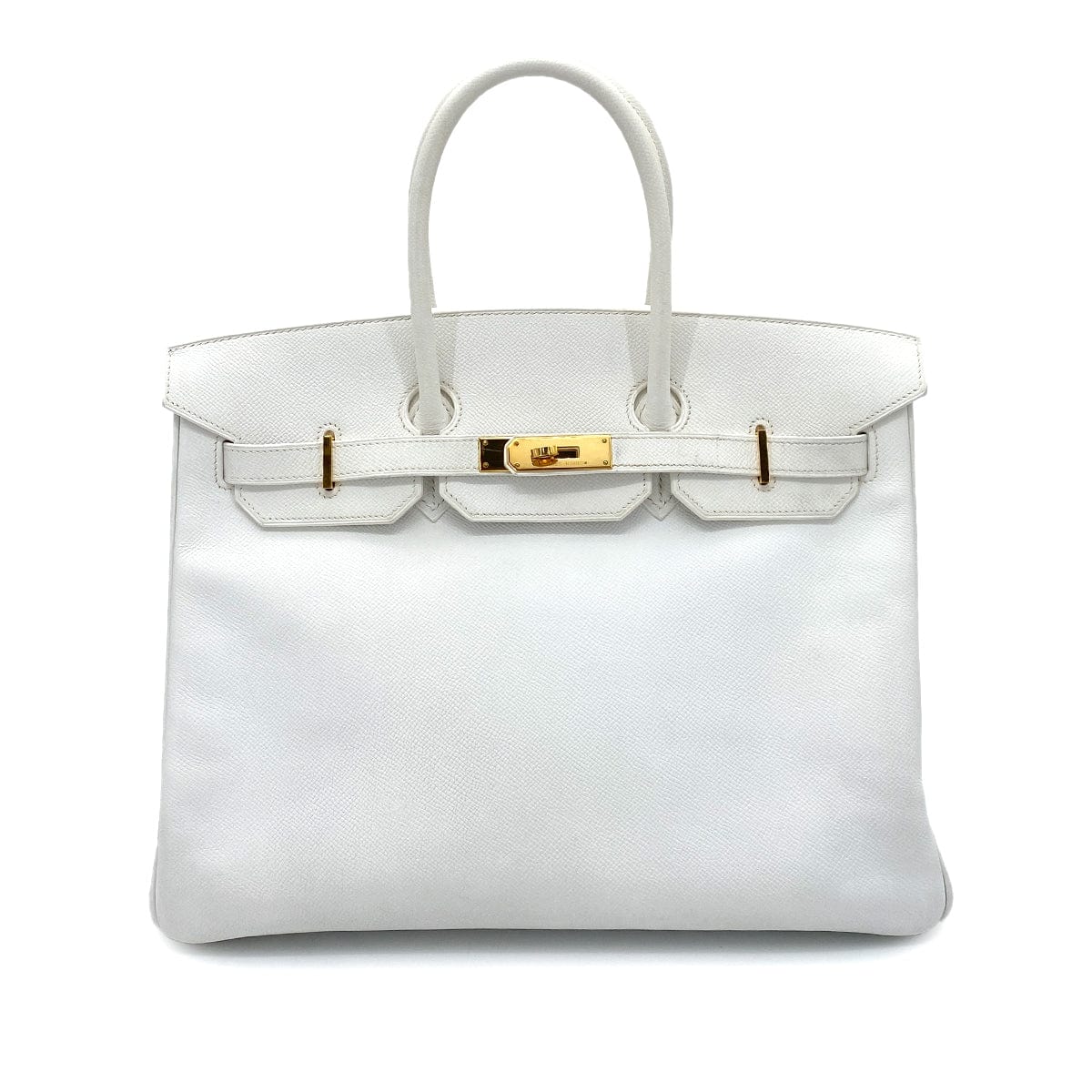 HERMES HERMES BIRKIN 35 WHITE EPSOM HAND BAG □K GHW 90253622