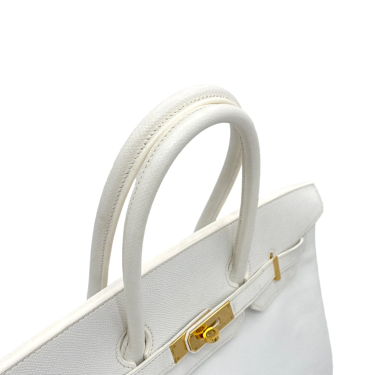 HERMES HERMES BIRKIN 35 WHITE EPSOM HAND BAG □K GHW 90253622