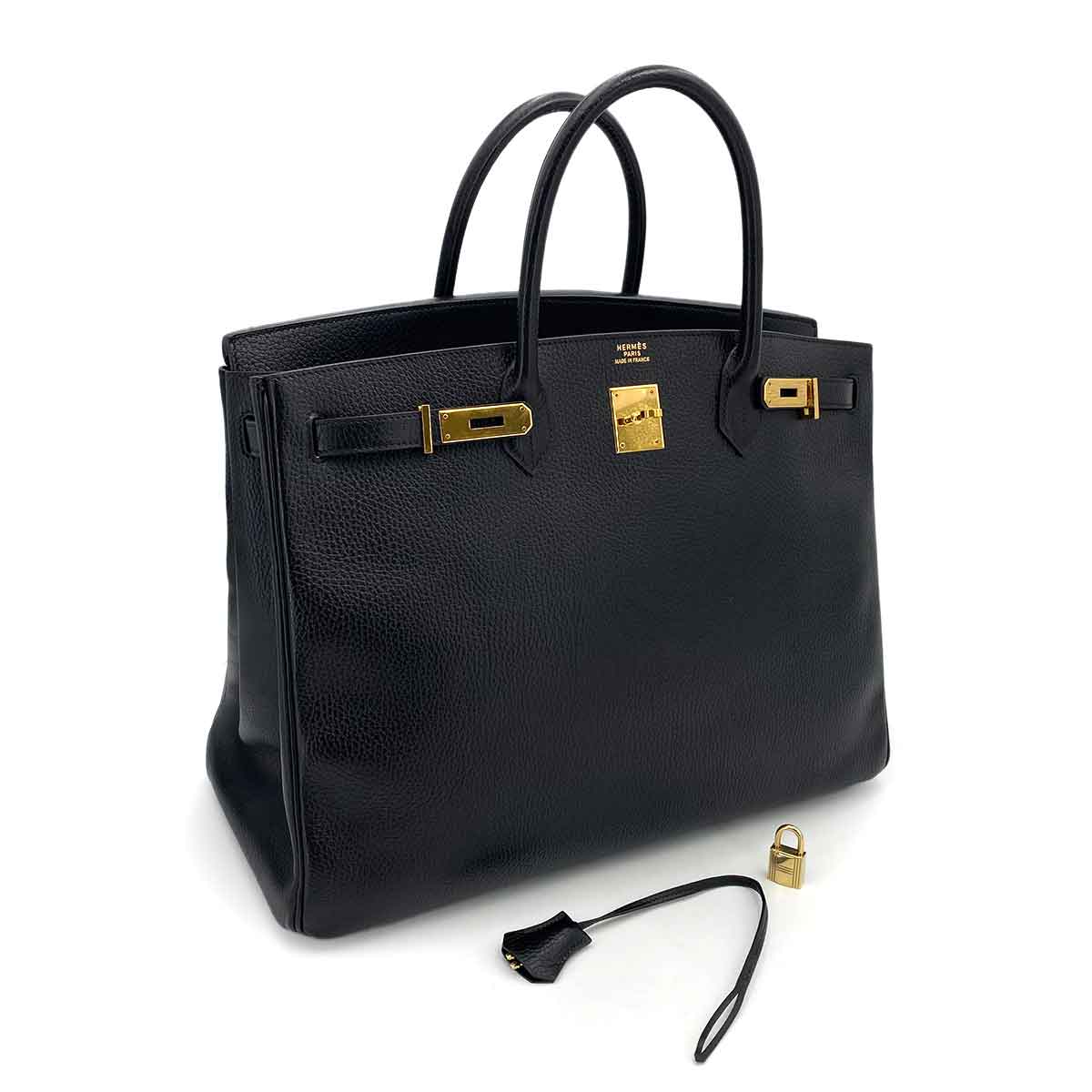 Hermès Hermès Birkin 40 Black Ardennes GHW #Z 90241663