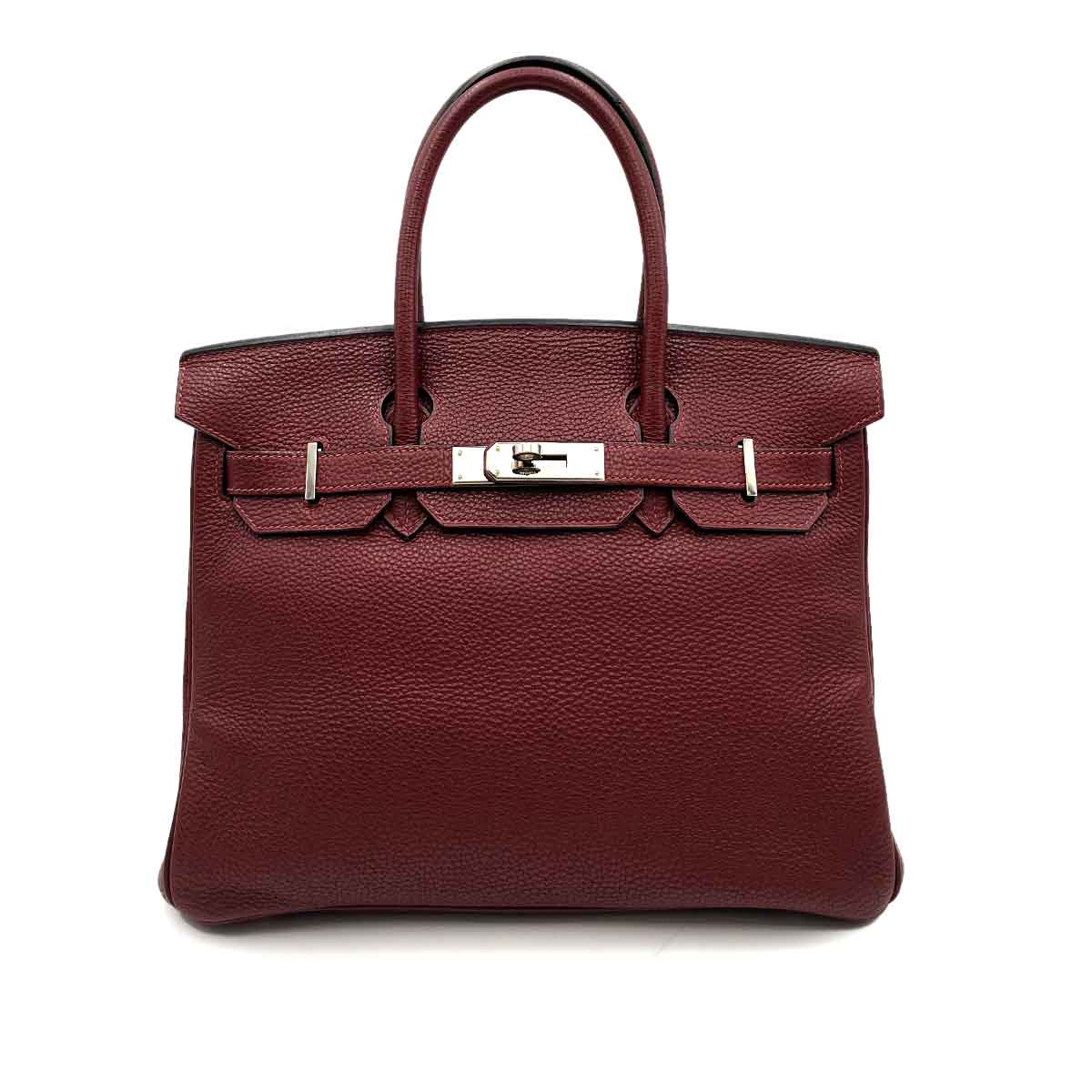 Hermès HERMES BIRKIN VERSO 30 TOGO ROUGE H HAND BAG ▢I SHW 90234217