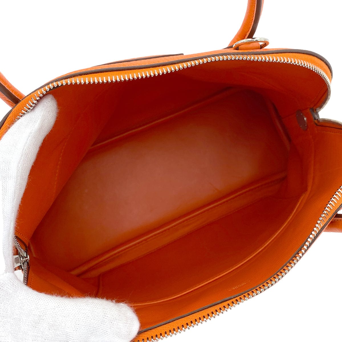 HERMES HERMES BOLIDE 31 FEU ORANGE TAURILLON CLEMENCE HAND SHOULDER BAG ▢R 90247386