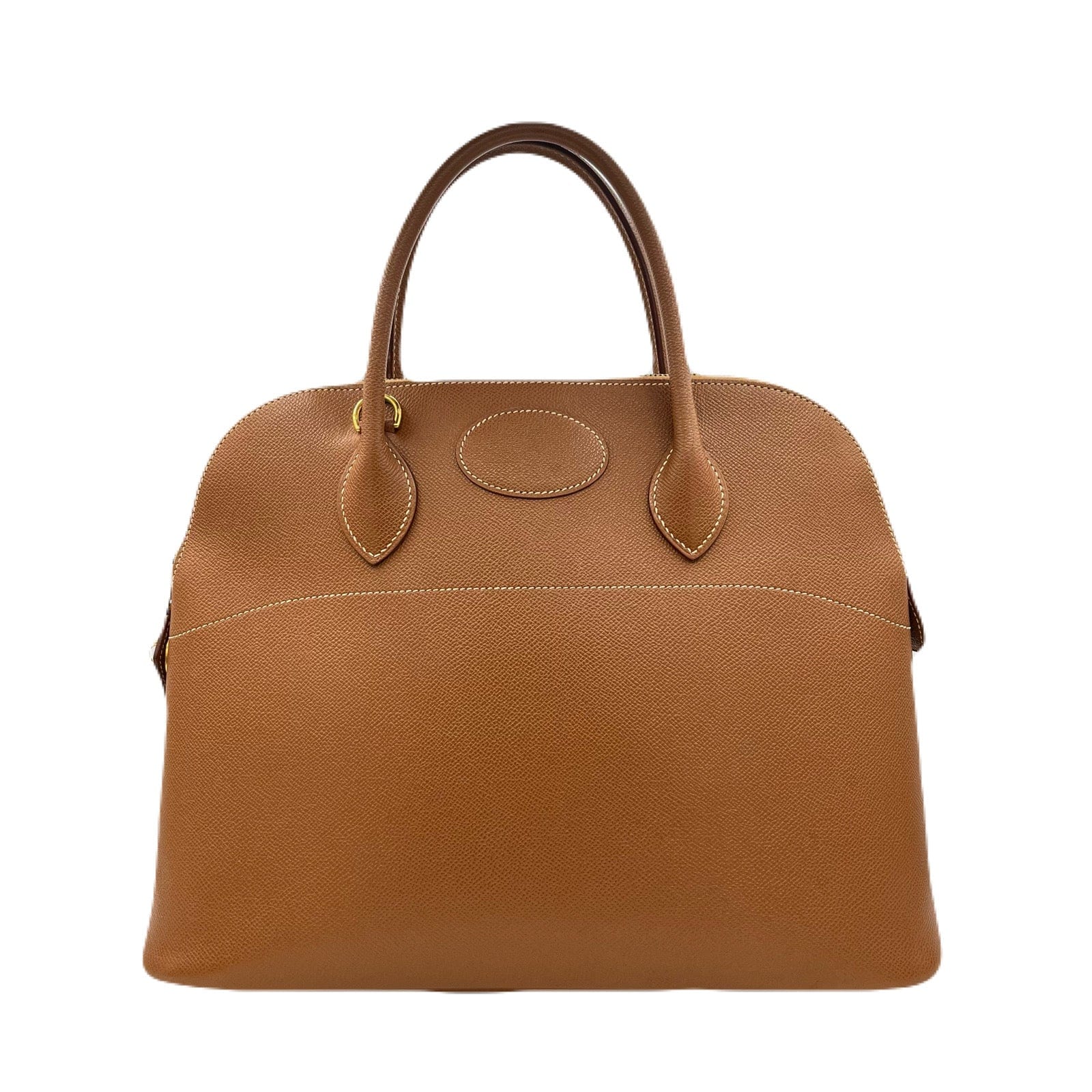 Hermès HERMES BOLIDE 35 GOLD COUCHEVEL HAND BAG □E 90222776