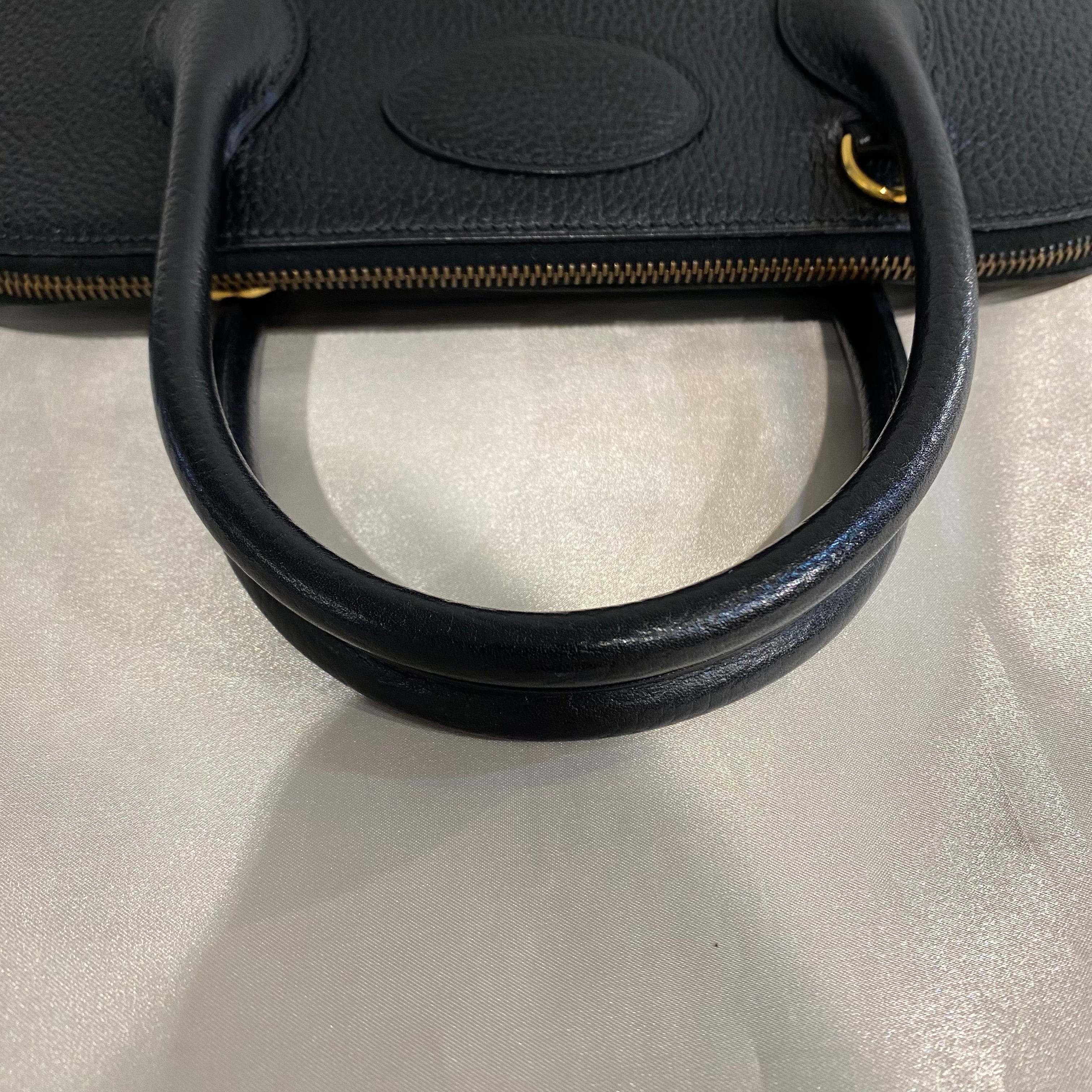 Hermès HERMES BOLIDE 37 BLACK ARDENNES HAND SHOULDER BAG 〇X