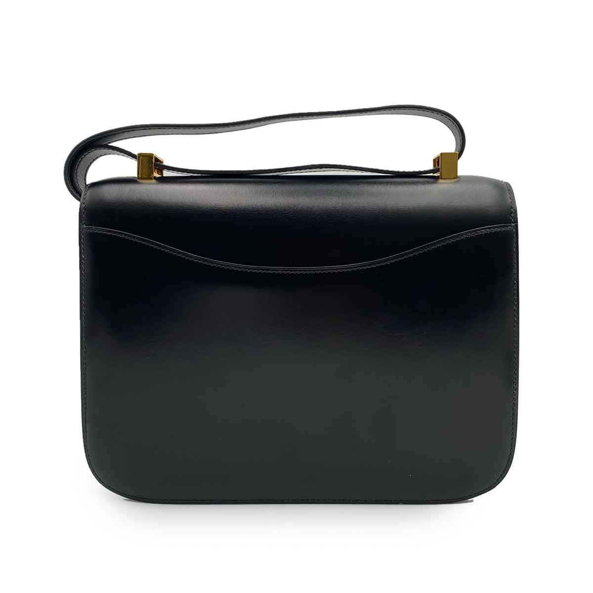 Hermès HERMES CONSTANCE BLACK BOXCALF SHOULDER BAG 90231593〇J 90231593