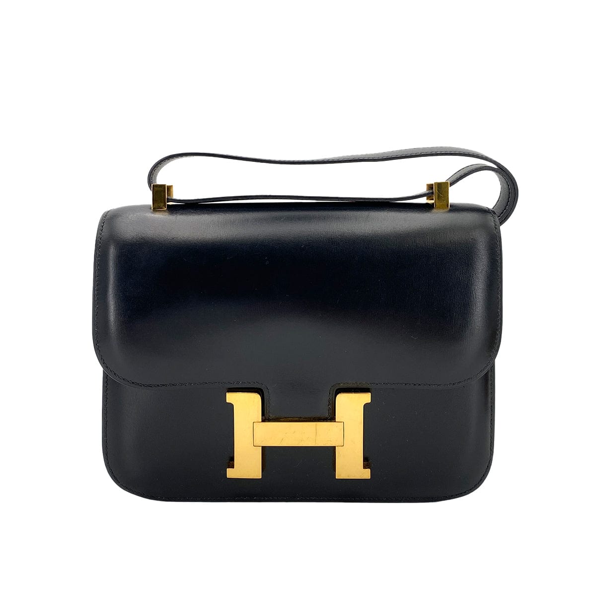 Hermès HERMES CONSTANCE BLACK BOXCALF SHOULDER BAG 〇R 90246911