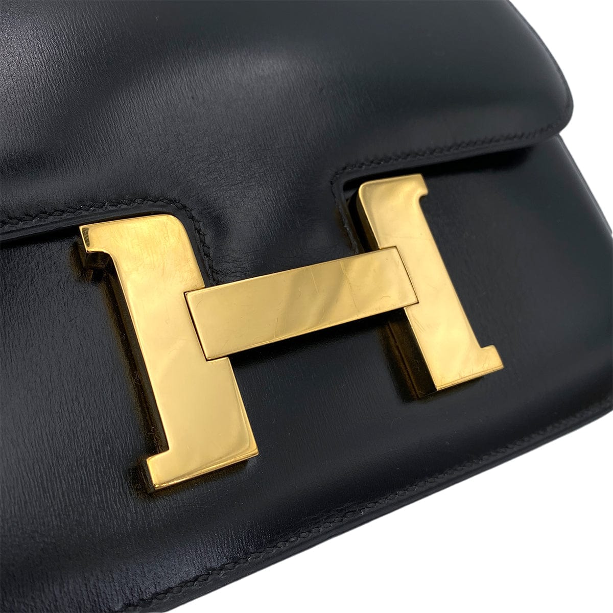 Hermès HERMES CONSTANCE BLACK BOXCALF SHOULDER BAG 〇R 90246911