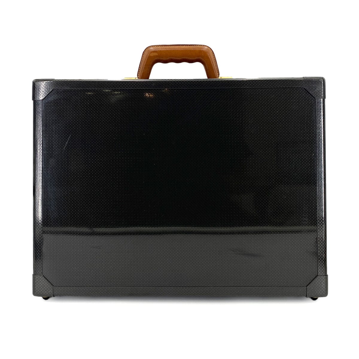 HERMES HERMES ESPACE PM ATTACHE CASE BUSINESS BAG BLACK CARBON CHAMONIX 90247305