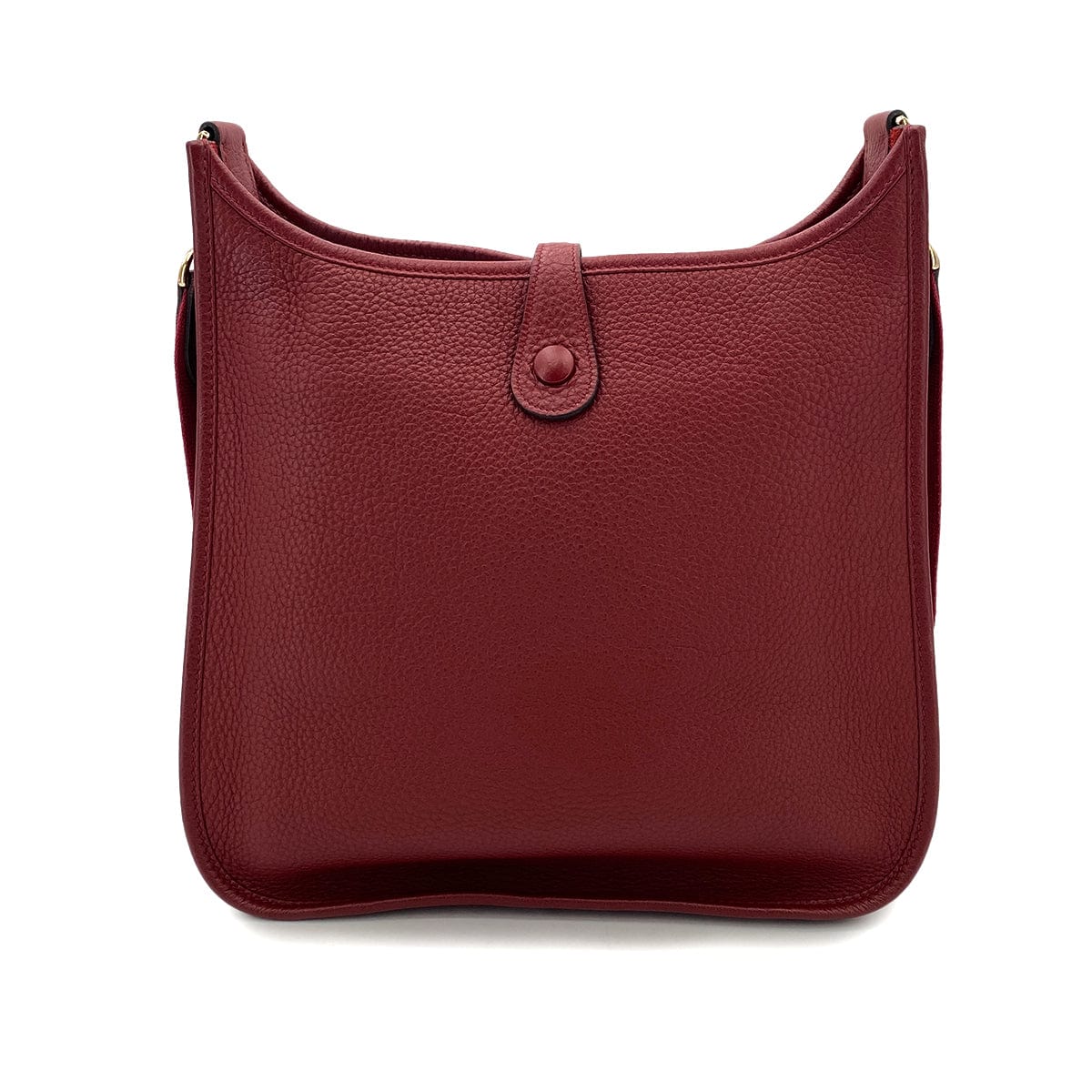 HERMES HERMES EVELYNE PM ROUGE GARANCE TAURILLON CLEMENCE SHOULDER BAG □L 90247391