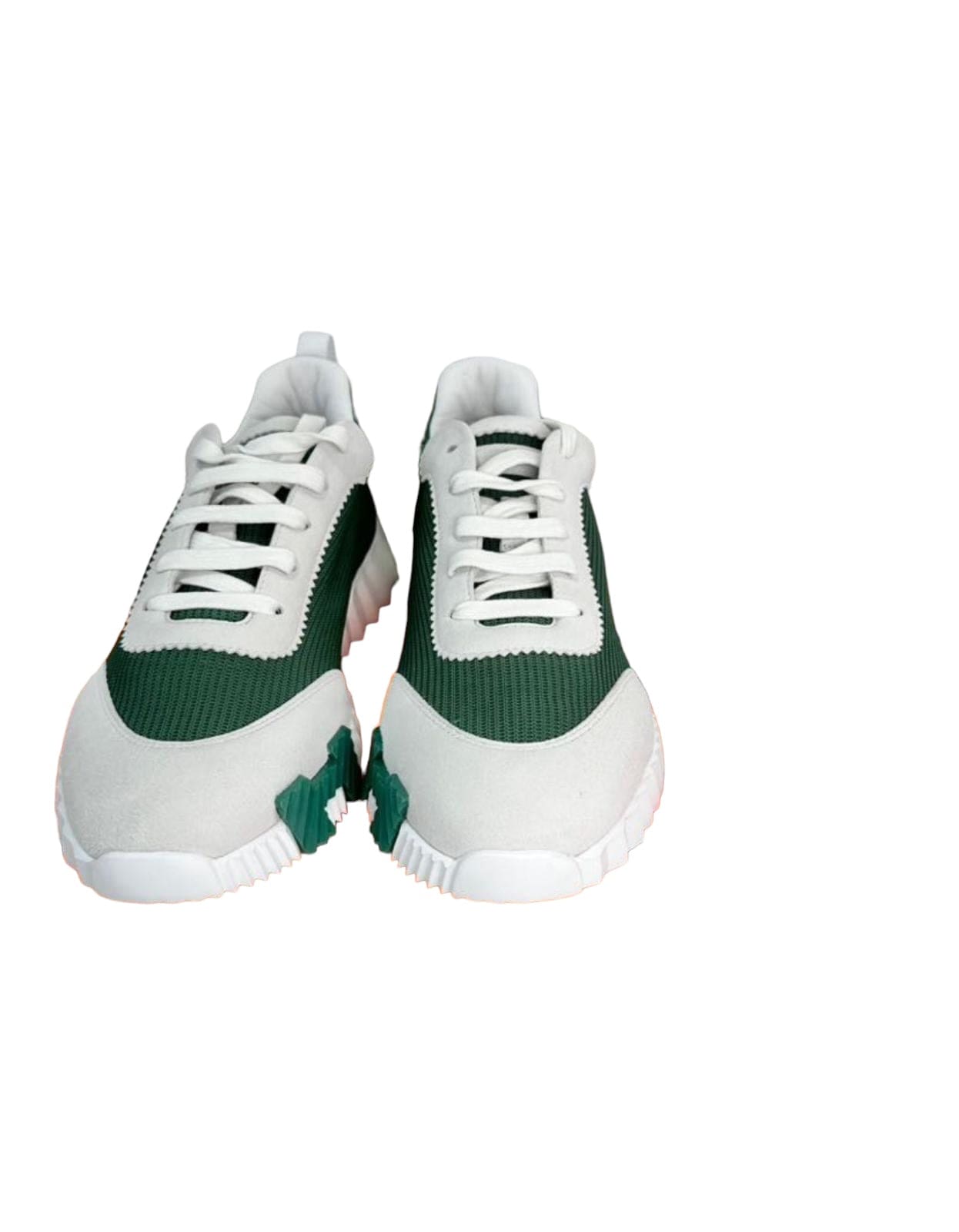 Hermes Hermes Green Bounce Sneakers - 40 (Mens)