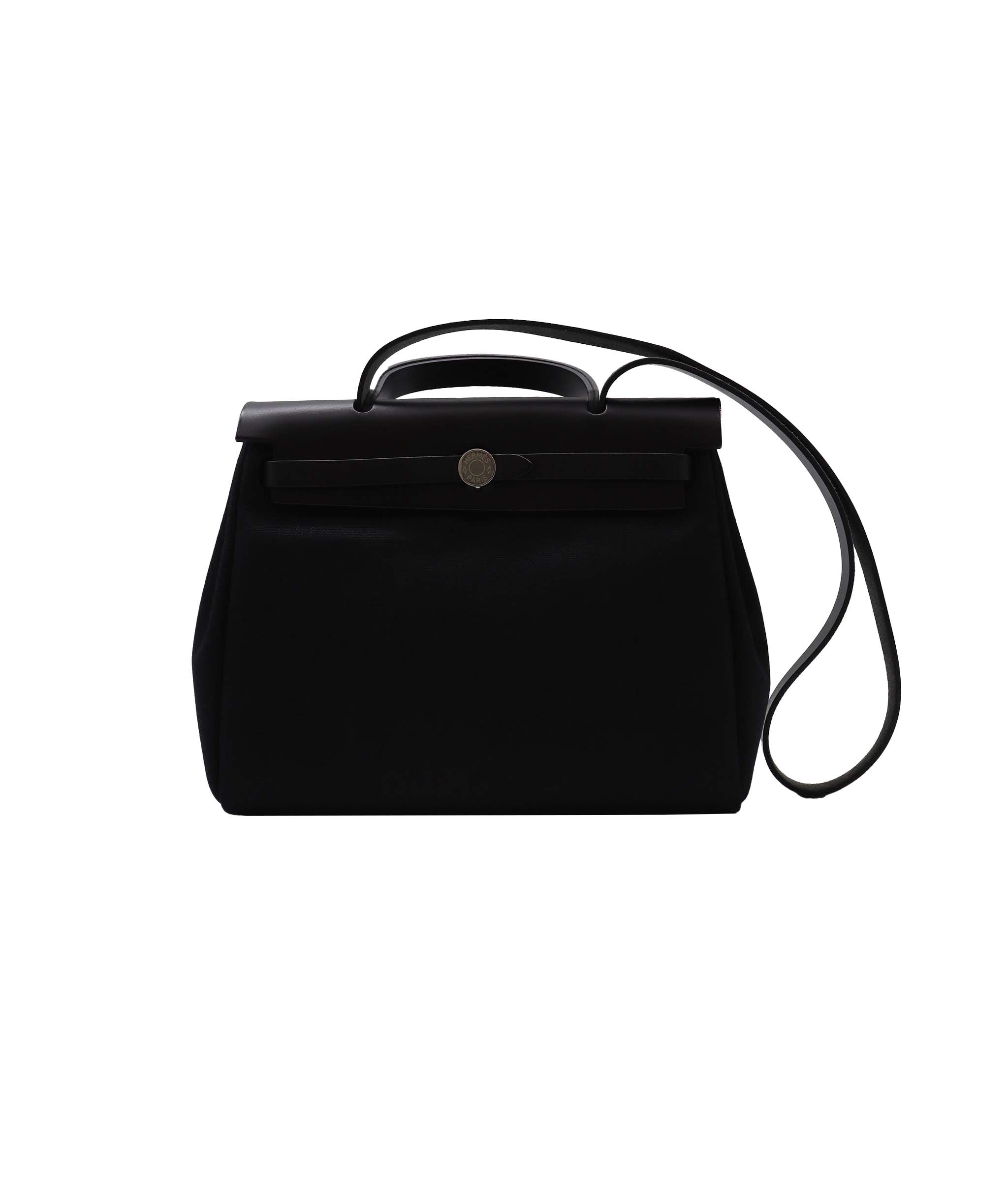 Hermès Hermes Herbag Black PM #Z PHW SYC1205