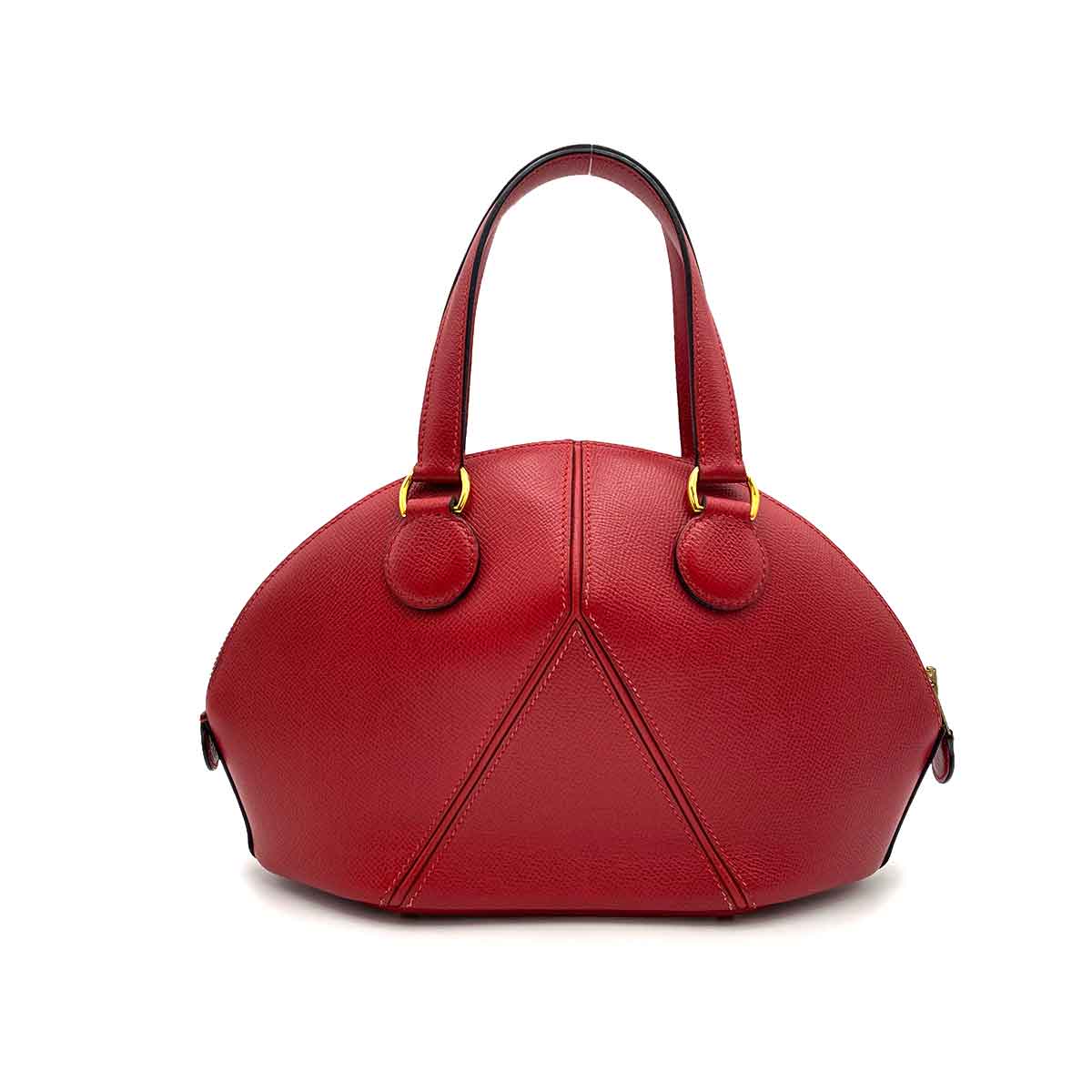 Hermès HERMES IL DE VEAU COUCHEVEL ROUGE VIF HAND SHOULDER BAG 〇Y 90231282