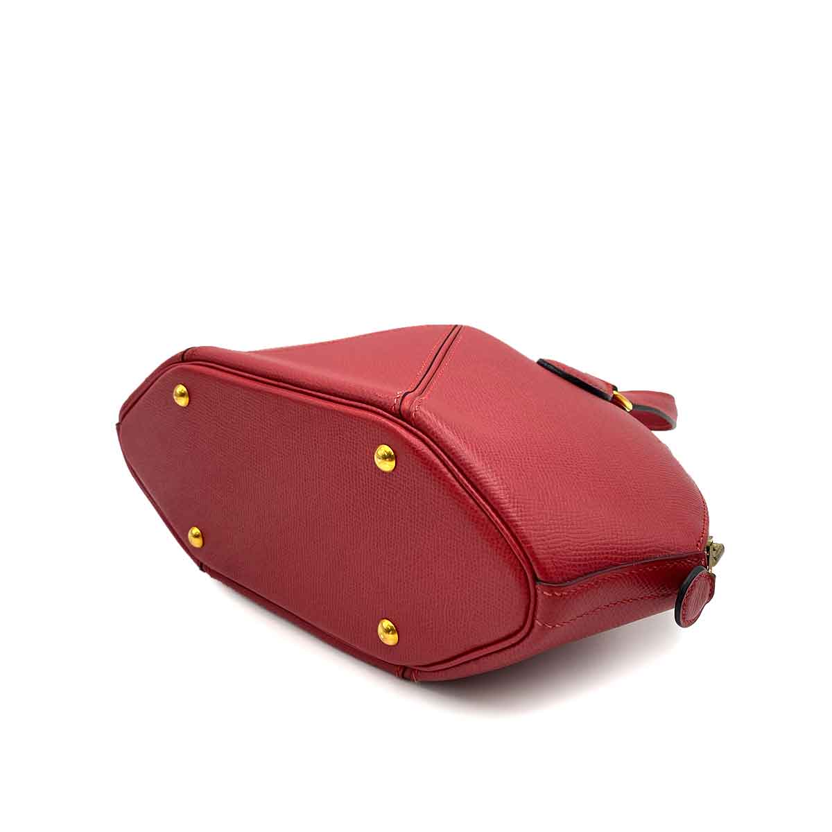 Hermès HERMES IL DE VEAU COUCHEVEL ROUGE VIF HAND SHOULDER BAG 〇Y 90231282