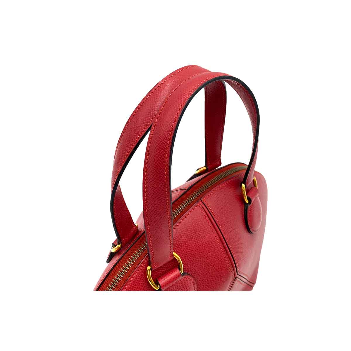 Hermès HERMES IL DE VEAU COUCHEVEL ROUGE VIF HAND SHOULDER BAG 〇Y 90231282