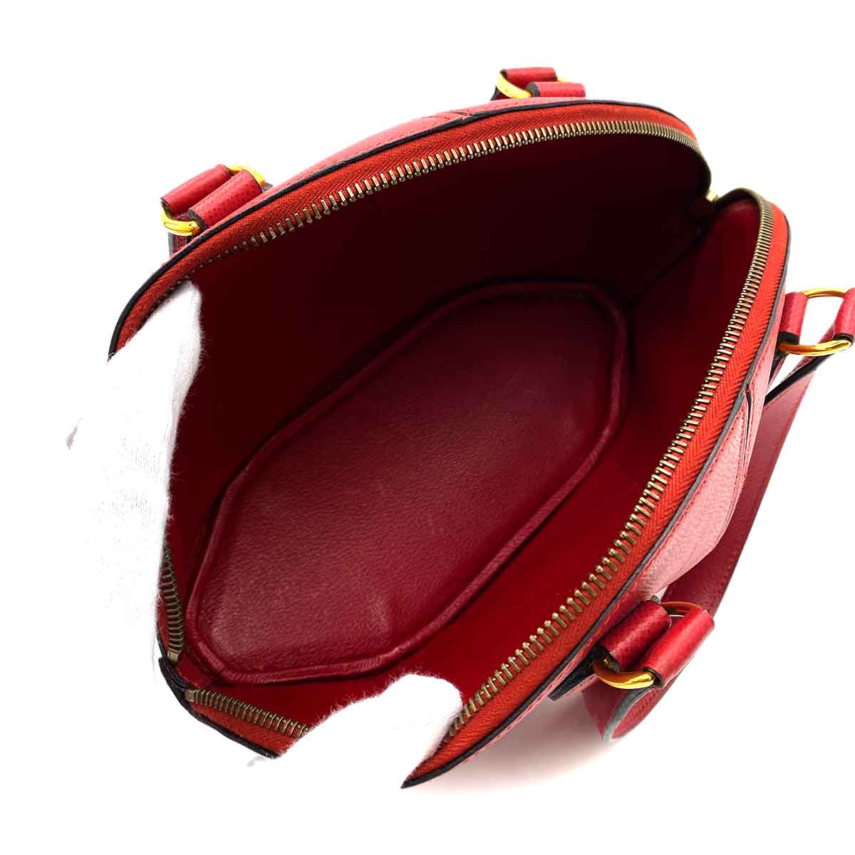 Hermès HERMES IL DE VEAU COUCHEVEL ROUGE VIF HAND SHOULDER BAG 〇Y 90231282