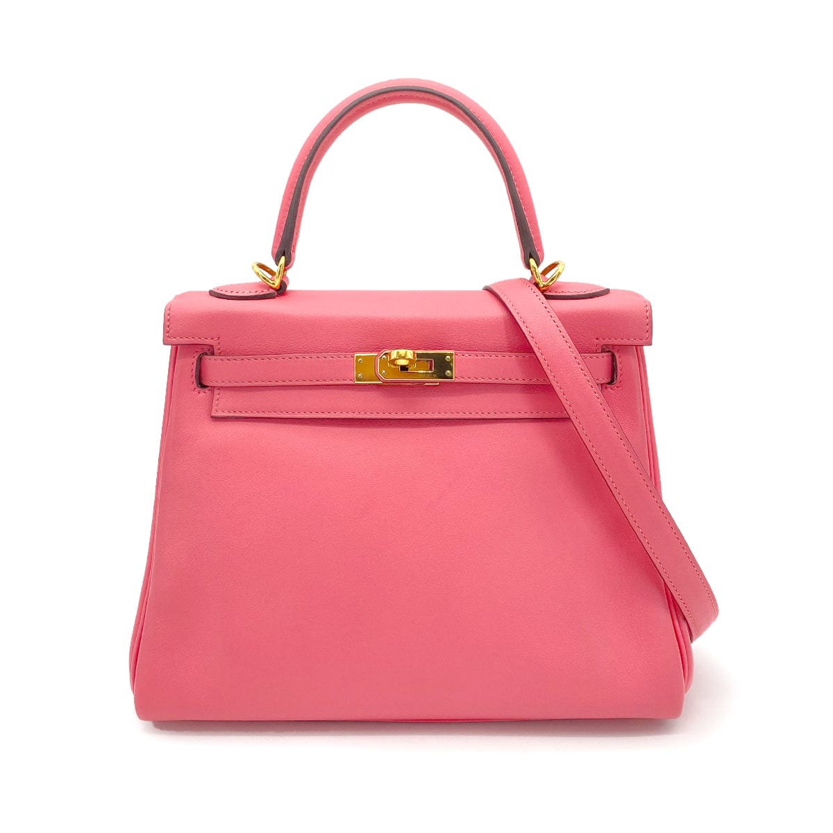 Hermes Hermes Kelly 25 Retourne Rose Azalea Swift GHW #D 90256464