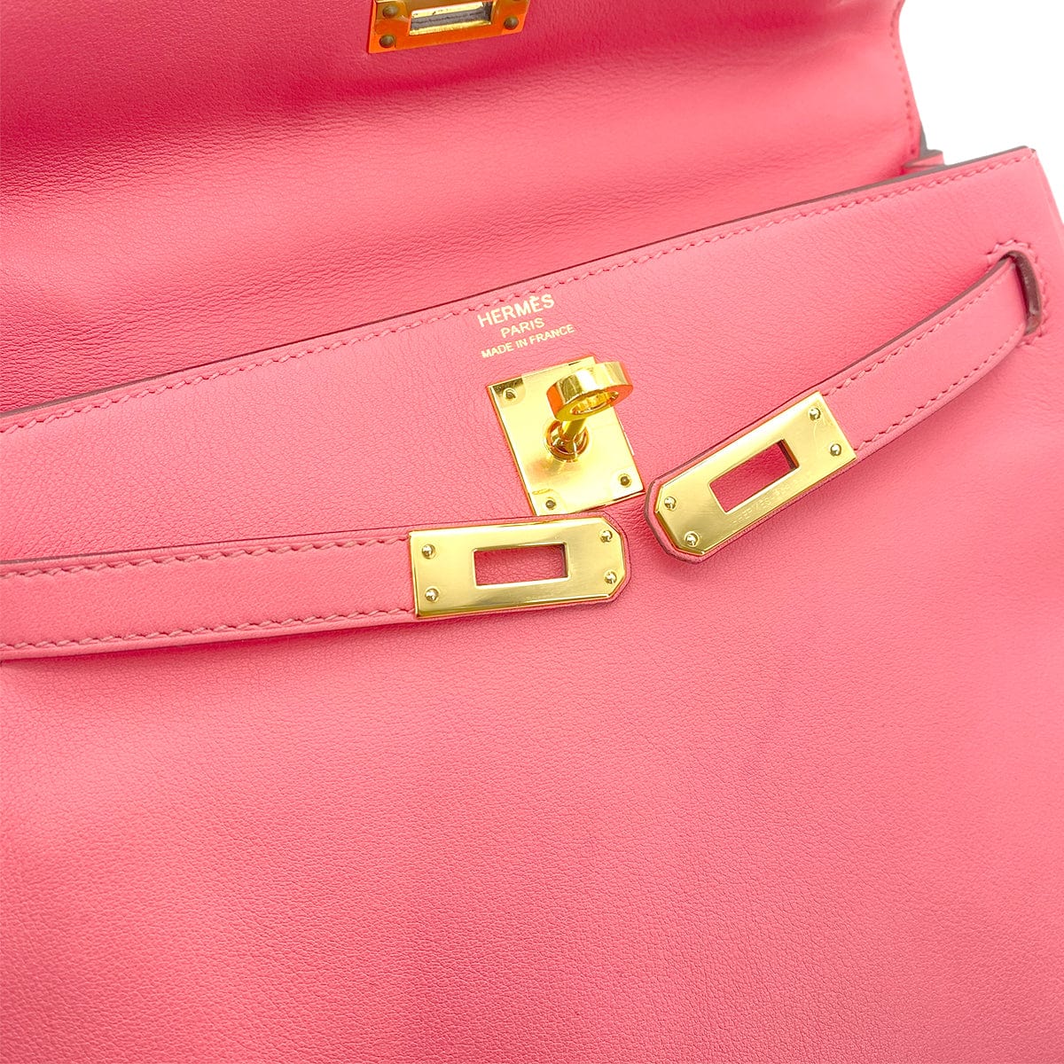 Hermes Hermes Kelly 25 Retourne Rose Azalea Swift GHW #D 90256464