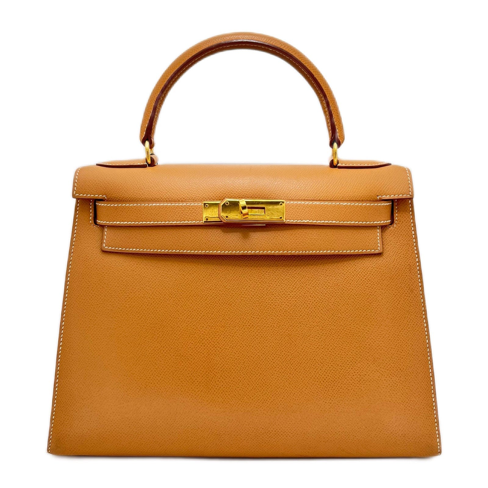 Hermès HERMES KELLY 28 NATURAL COUCHEVEL HAND SHOULDER BAG 〇Y 90204171