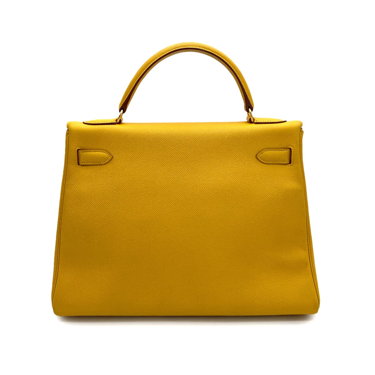 hermes HERMES KELLY 32 RETOURNE JAUNE COUCHEVEL HAND SHOULDER BAG □A GHW 90253621