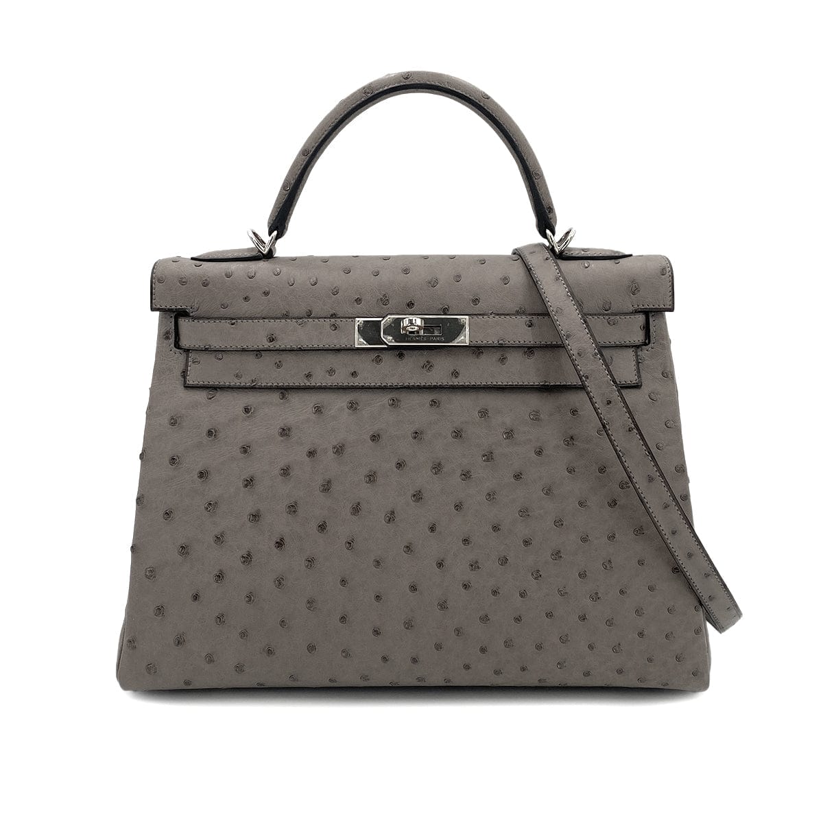 Hermès Hermes Kelly 32 Retourne Mousse Ostrich PHW #M 90249810