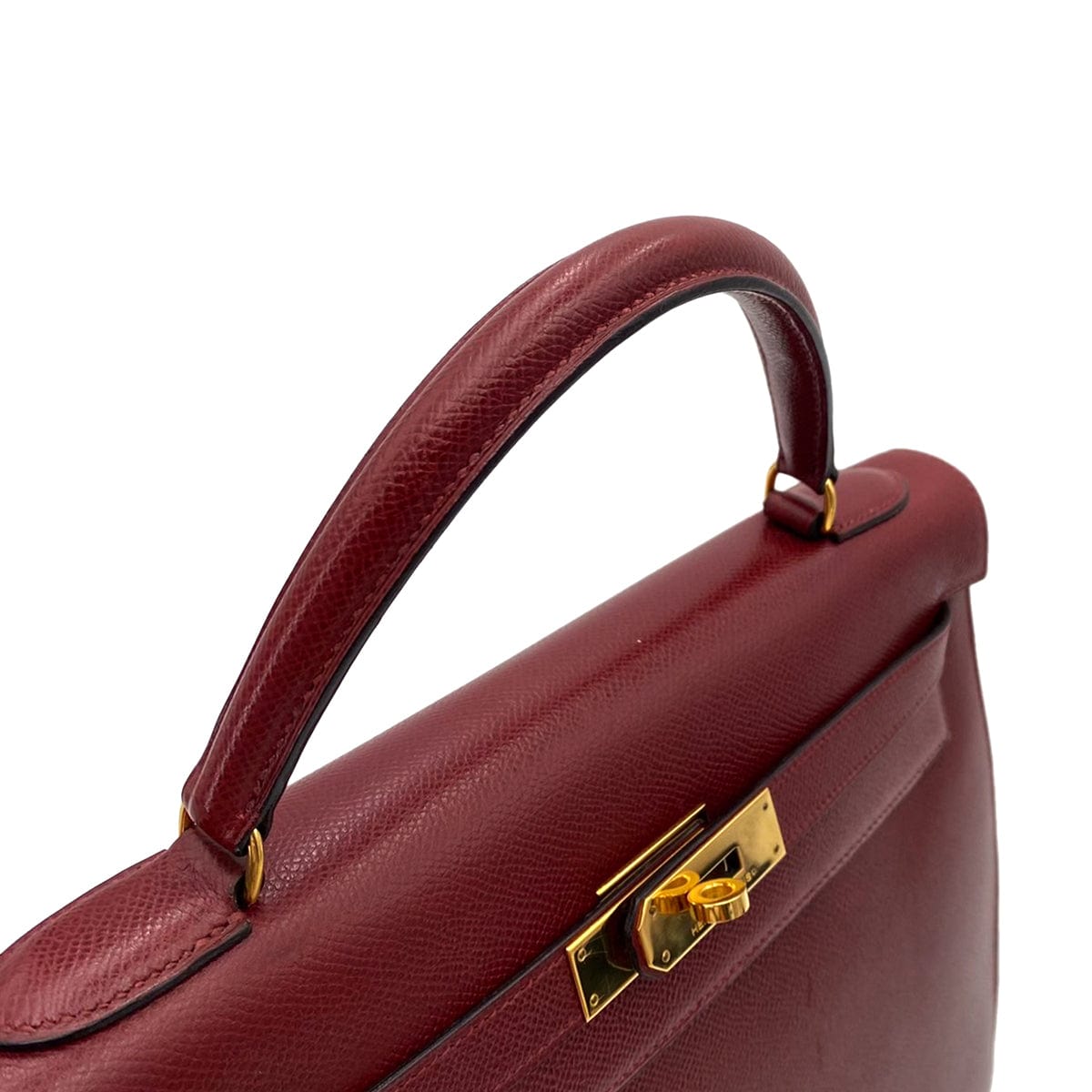 HERMES HERMES KELLY 32 SELLIER ROUGE H COUCHEVEL HAND SHOULDER BAG 〇T 90241692