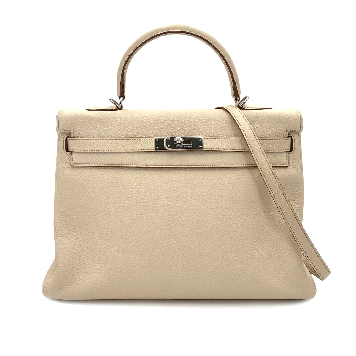 hermes HERMES KELLY 35 RETOURNE PARCHEMIN TAURILLON CLEMENCE HANDSHOULDER  BAG □E SHW 90248818