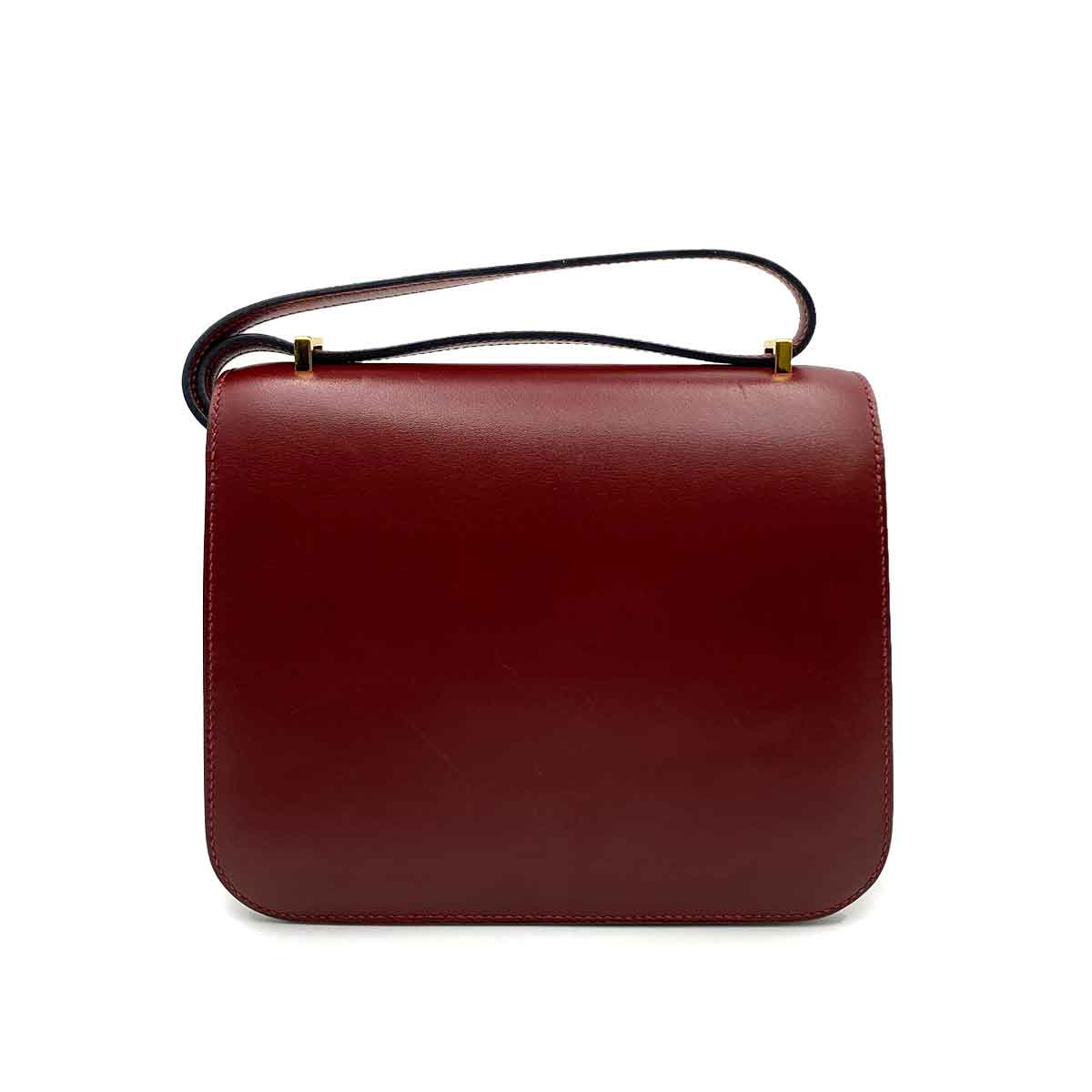 Hermès HERMES MINI CONSTANCE 18 ROUGE H BOX CARF BAG SHOULDER BAG D SHW 90230881