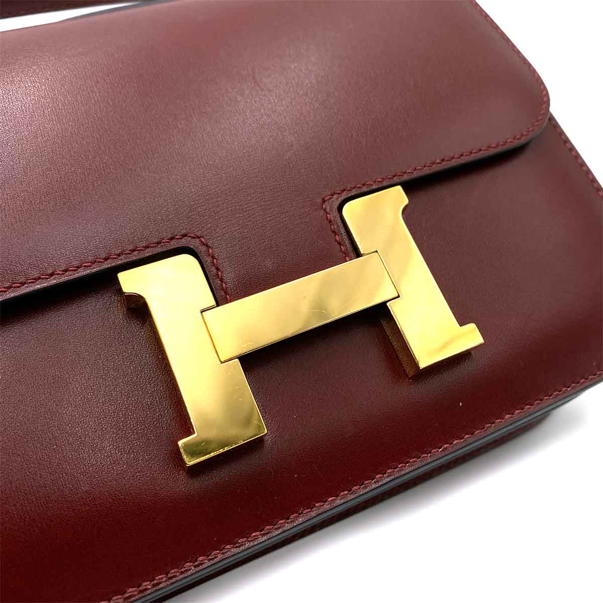 Hermès HERMES MINI CONSTANCE 18 ROUGE H BOX CARF BAG SHOULDER BAG D SHW 90230881