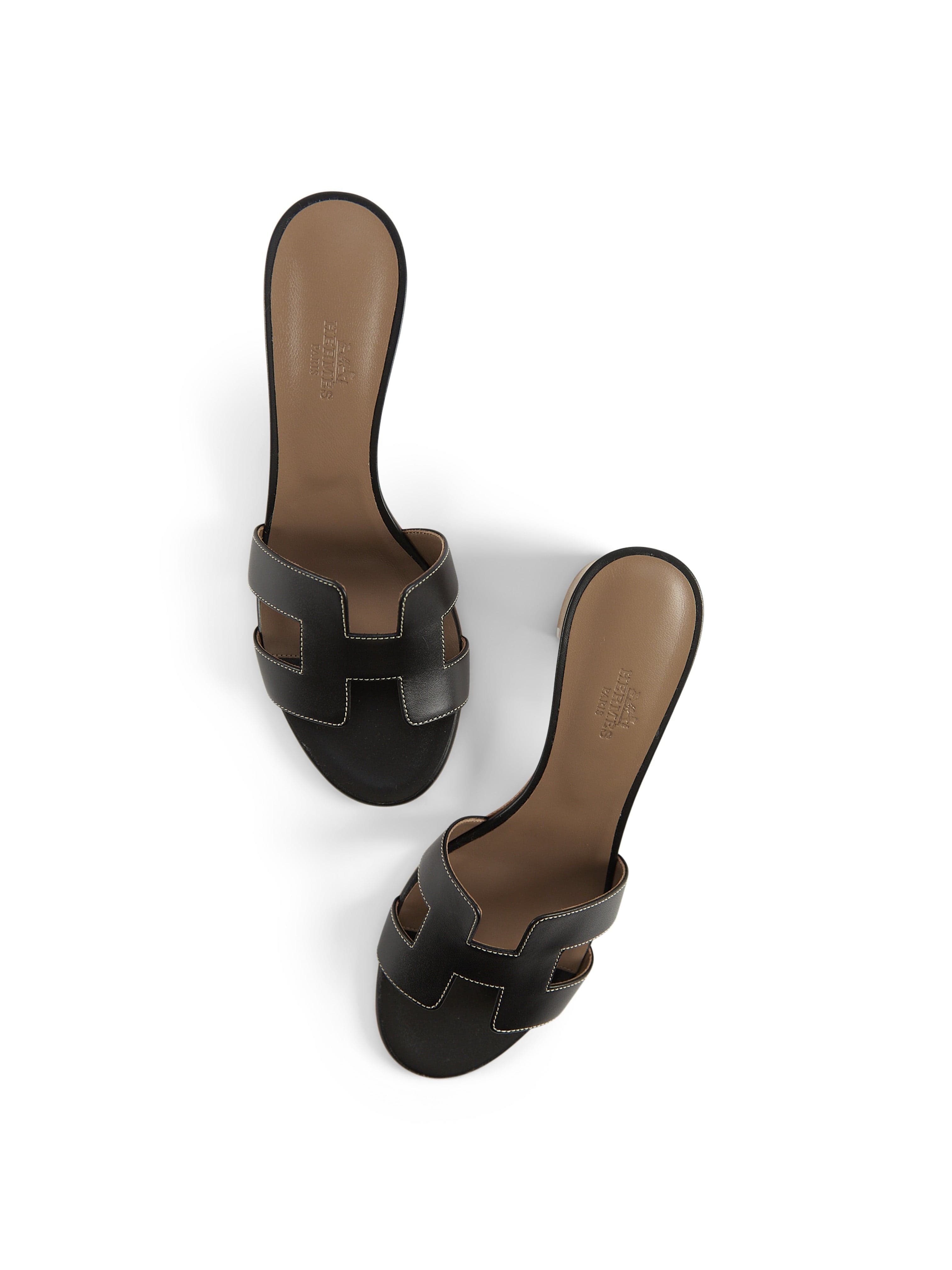 Hermès HERMÈS OASIS SANDAL Black - Size 39