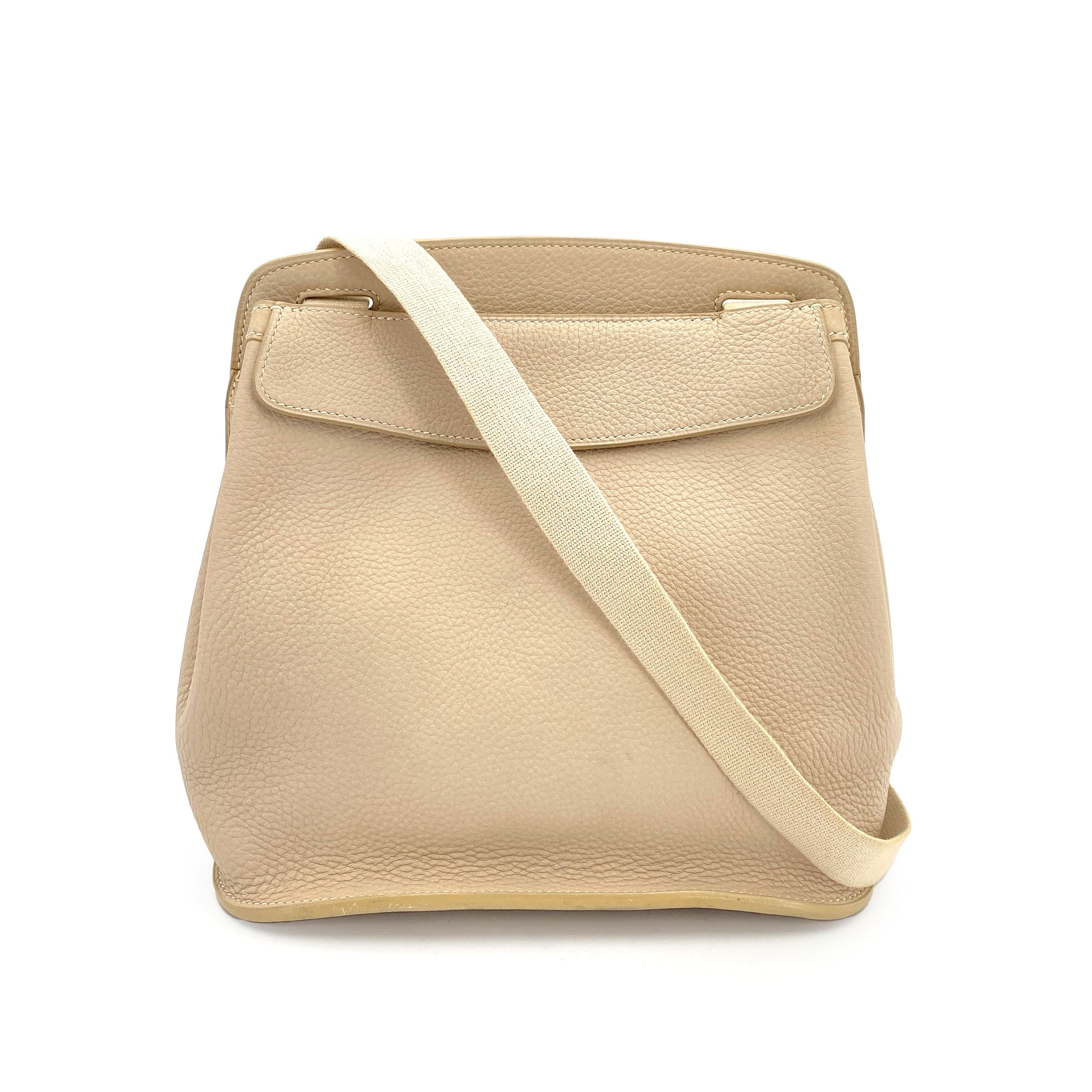 HERMES HERMES SHOULDER BAG BEIGE TYPE TAURILLON CLEMENCE □F 90247165