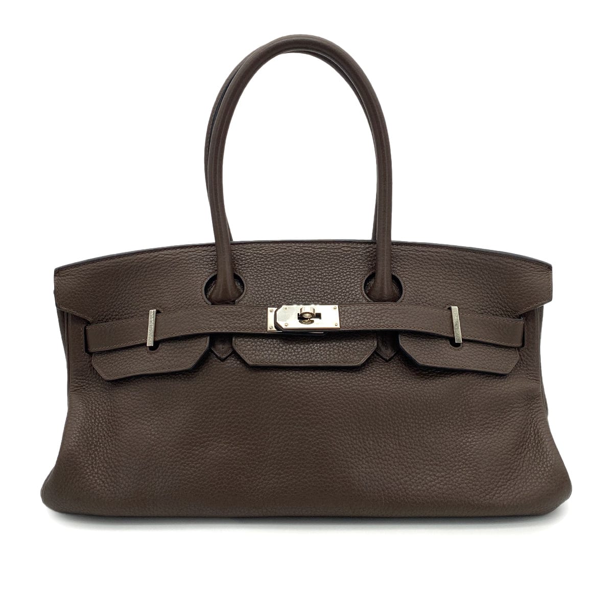 HERMES HERMES SHOULDER BIRKIN 42 BROWN TYPE TAURILLON CLEMENCE □M SHW 90255716