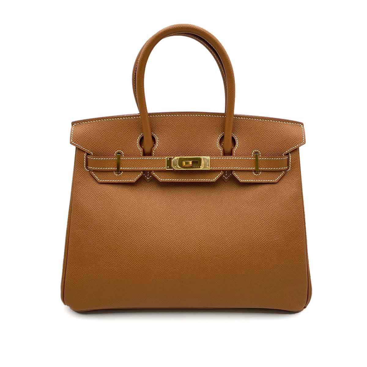 Hermès Hermès Vintage Birkin 30 Gold Courchevel GHW #P 90232239