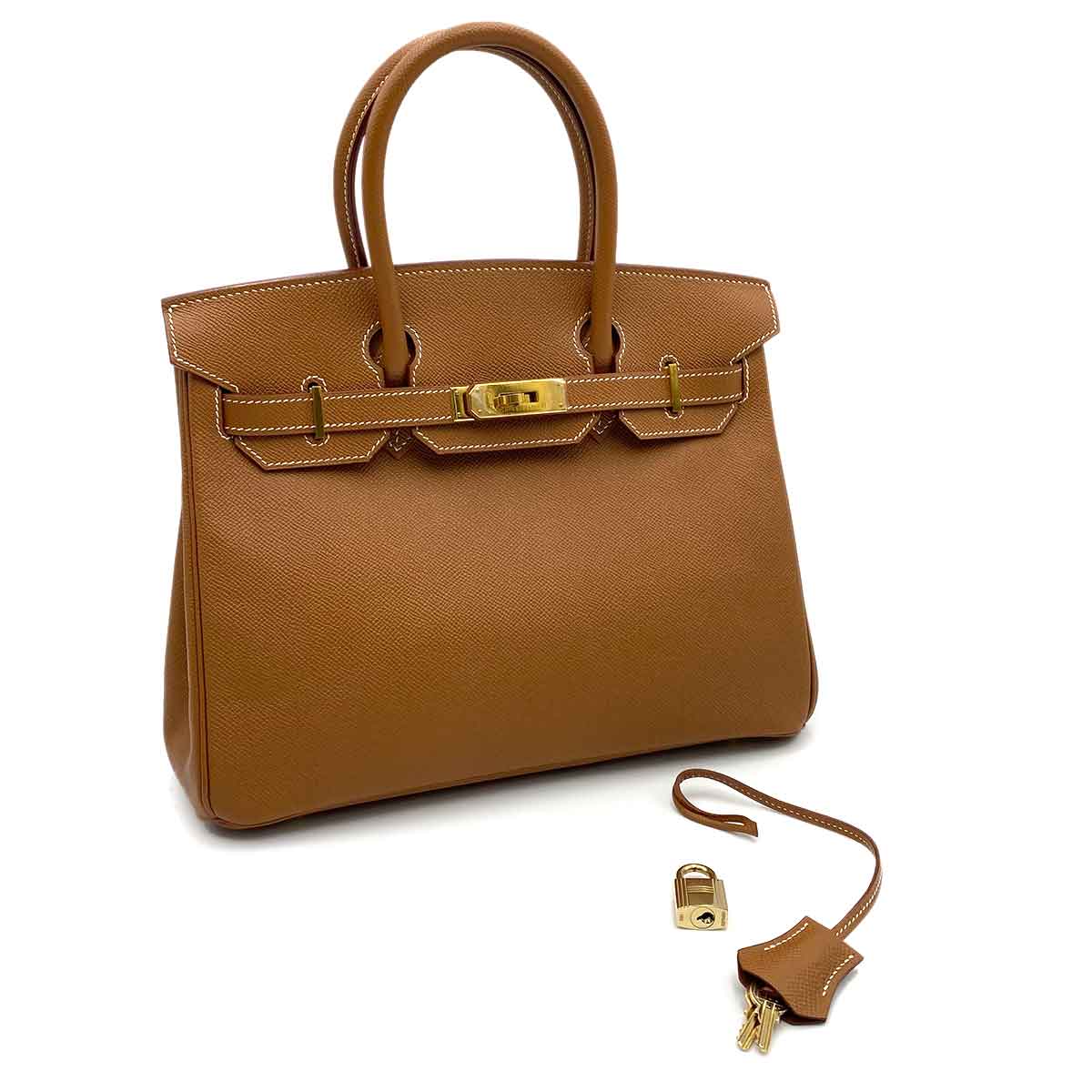 Hermès Hermès Vintage Birkin 30 Gold Courchevel GHW #P 90232239