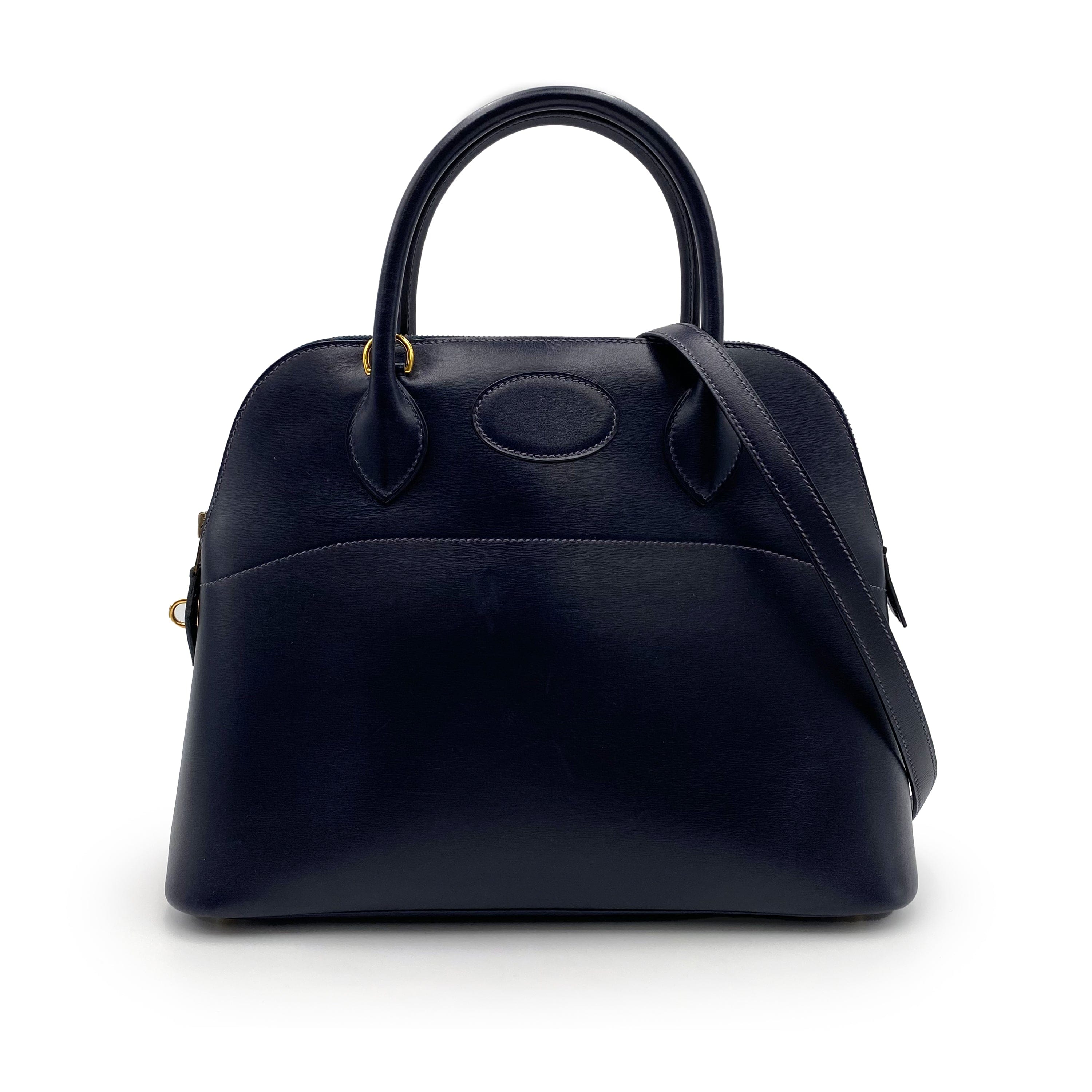 Hermès Hermès Vintage Bolide 31 Navy Boxcalf #E 90231277