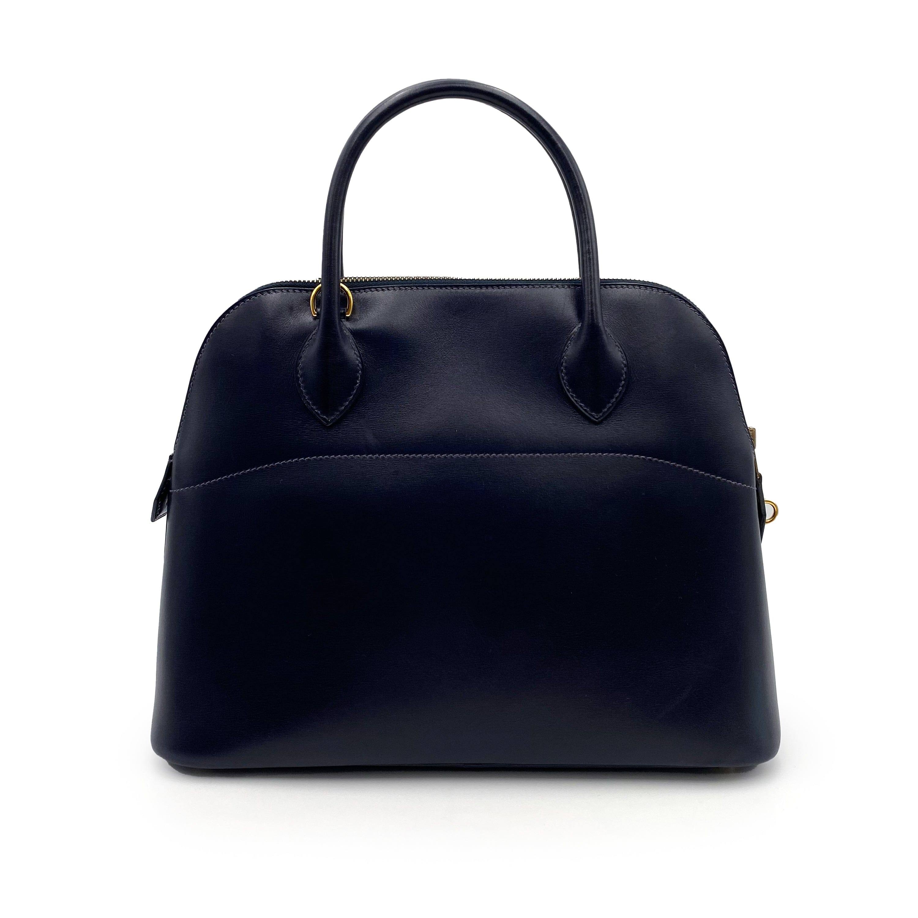 Hermès Hermès Vintage Bolide 31 Navy Boxcalf #E 90231277