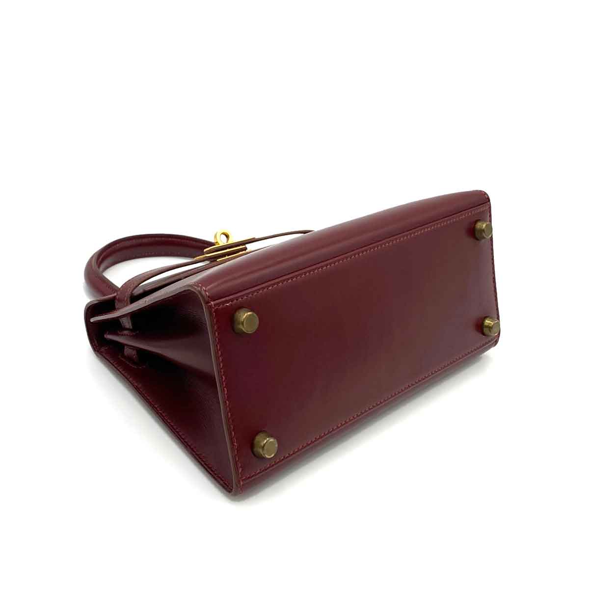 Hermès Hermès Vintage Kelly 20 Rouge H Boxcalf GHW #U 90232572