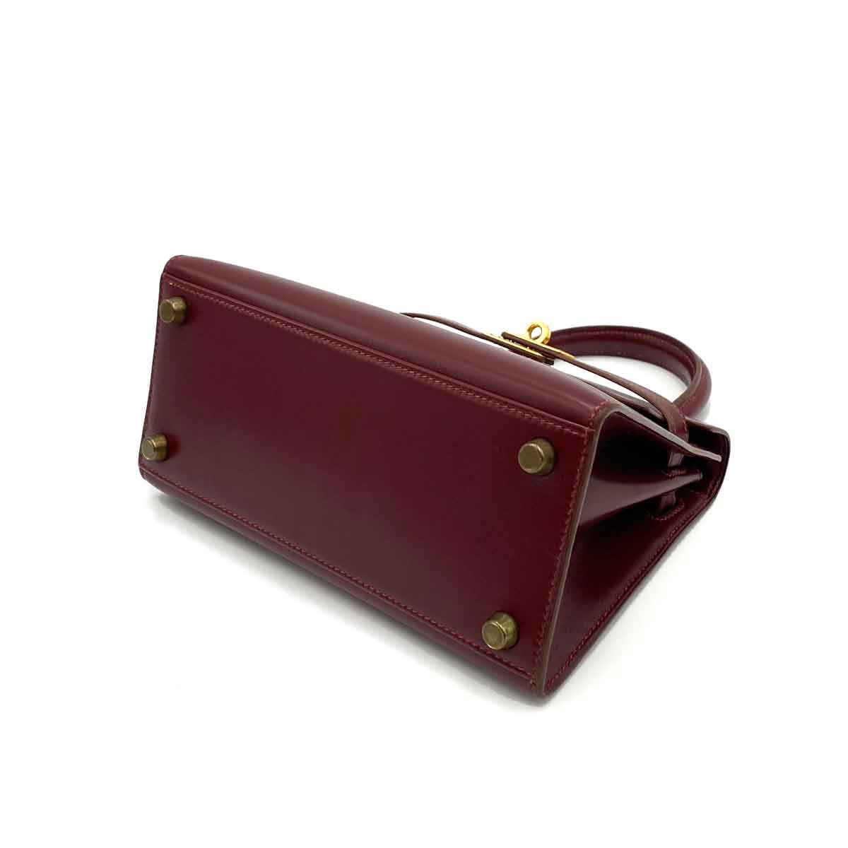 Hermès Hermès Vintage Kelly 20 Rouge H Boxcalf GHW #U 90232572