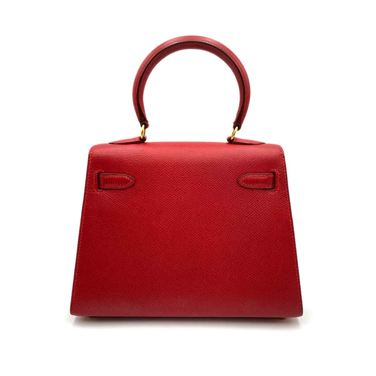 Hermès Hermès Vintage Kelly 20 Rouge Vif Courchevel GHW #Y 90233732